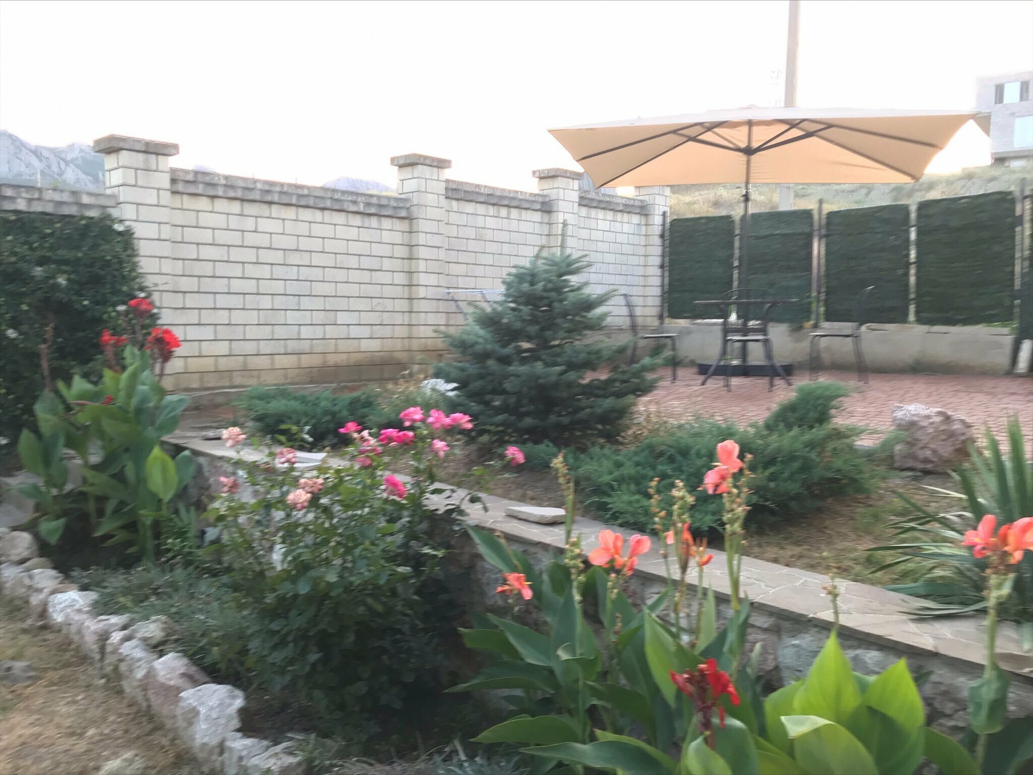 Трехместный номер с видом на горы