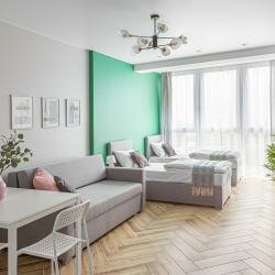 Апартаменты улучшенные с 2 односпальными кроватями в Апартаменты Litte - Nordy Homes