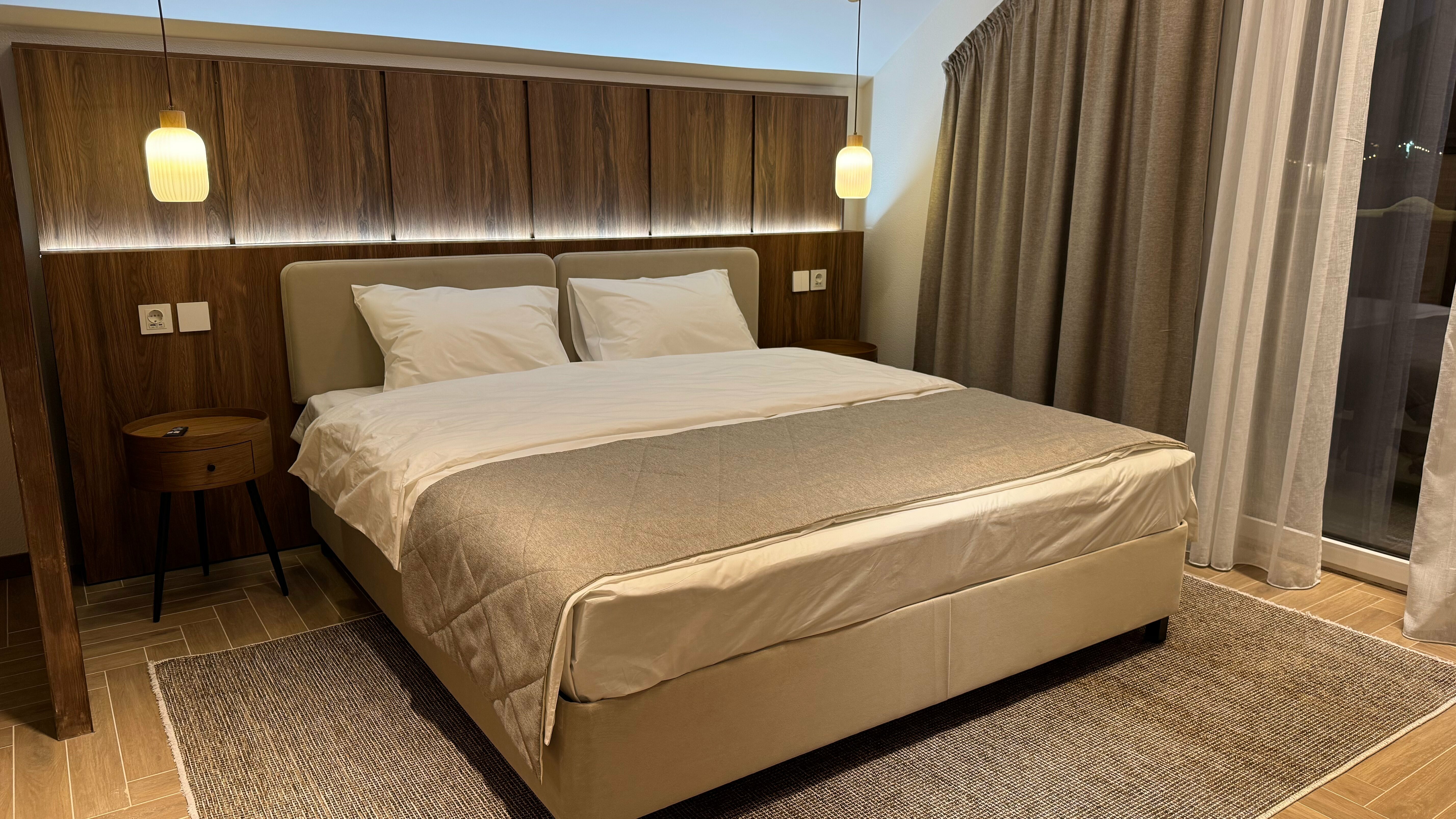 Студия премиум с кухней, зоной барбекю и балконом