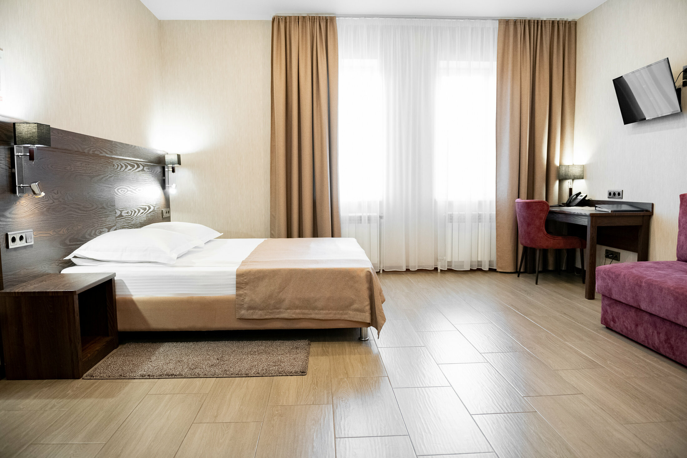 Двухместный с 1 кроватью или 2 отдельными кроватями и душем