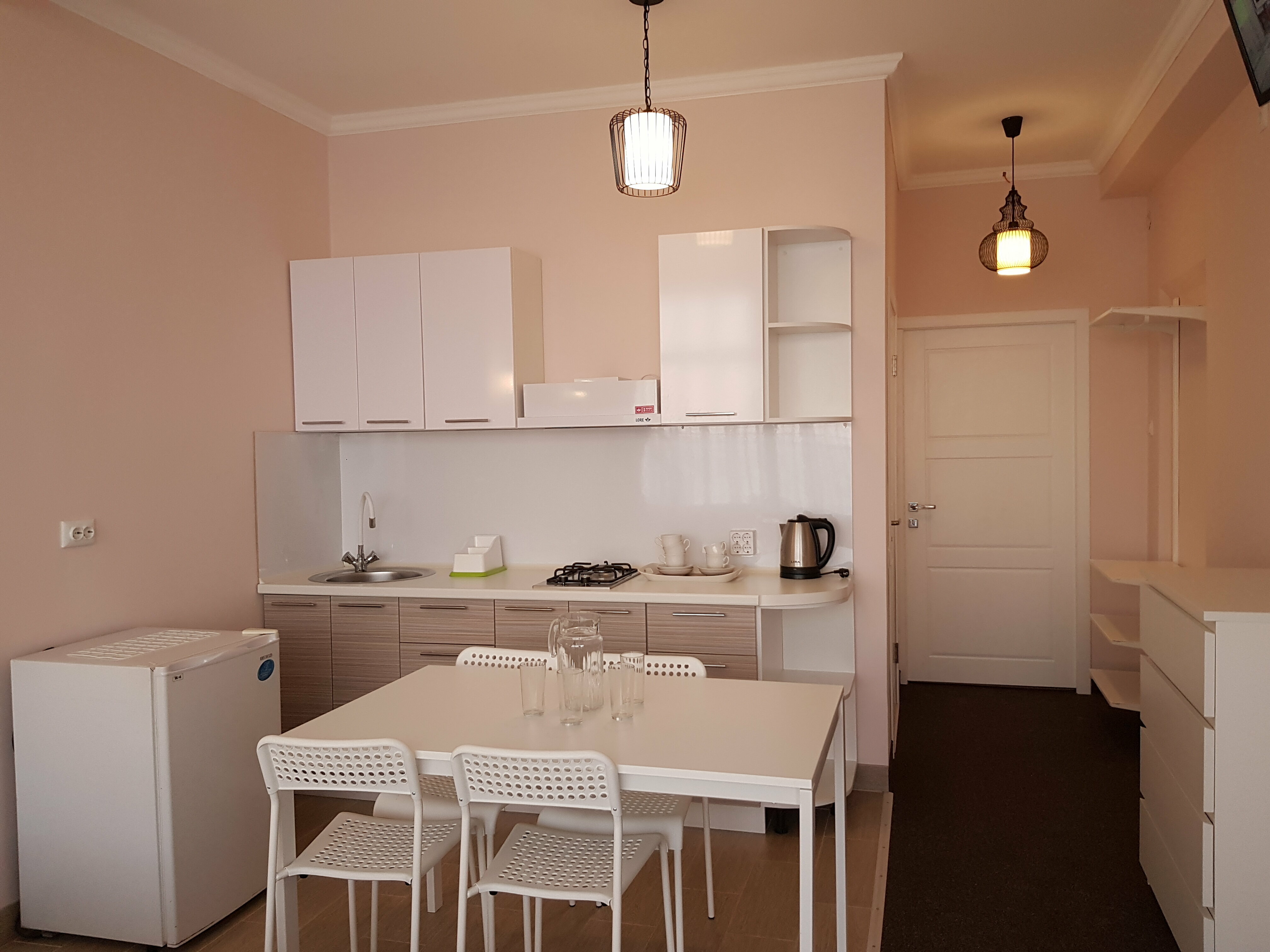 Двухкомнатный Люкс с кухней, балконом и прямым видом на море