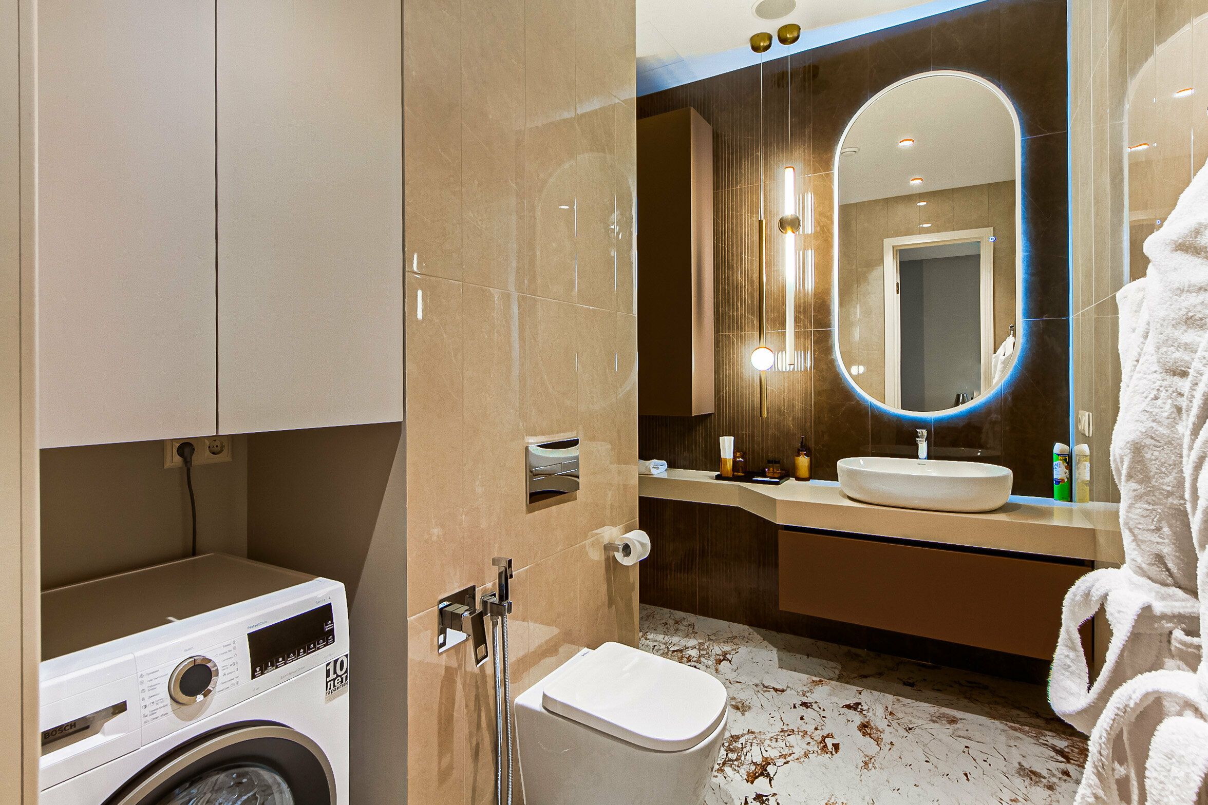 "Sky Federation Studio" — уютная и красивая студия на 75-м этаже  башни Федерация "Восток" с уникальным видом на город и башни "Сити".