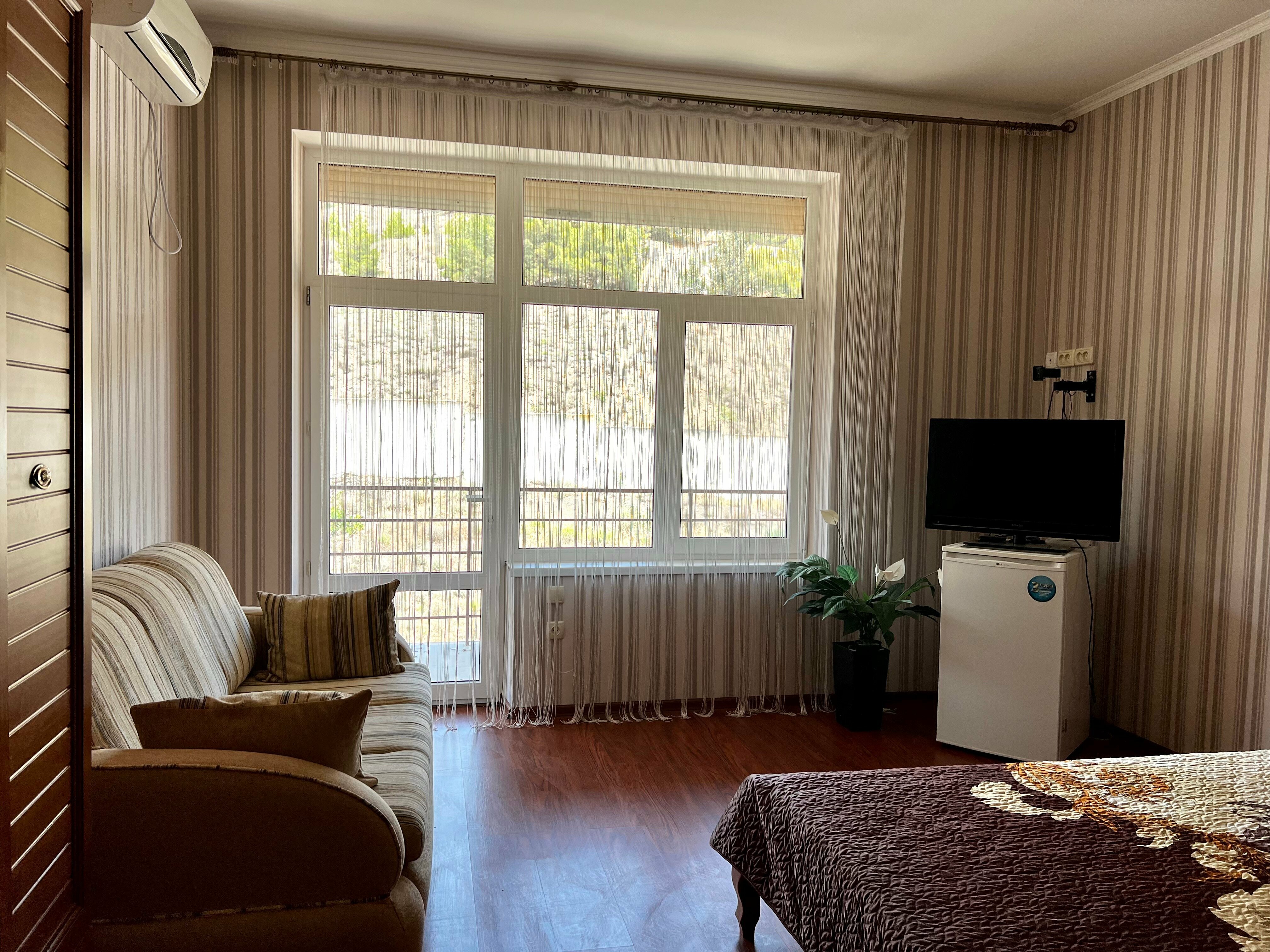 Двухместный номер с 1 кроватью и видом на горы