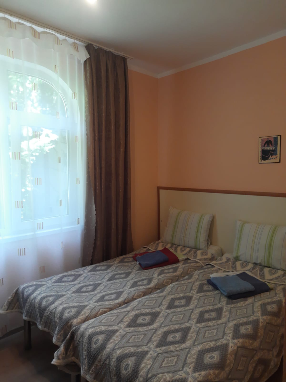 Стандартный двухместный номер с 2 отдельными кроватями, вид на сад