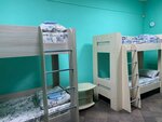 Кровать в общем 8-местном номере в Хостел Маруся