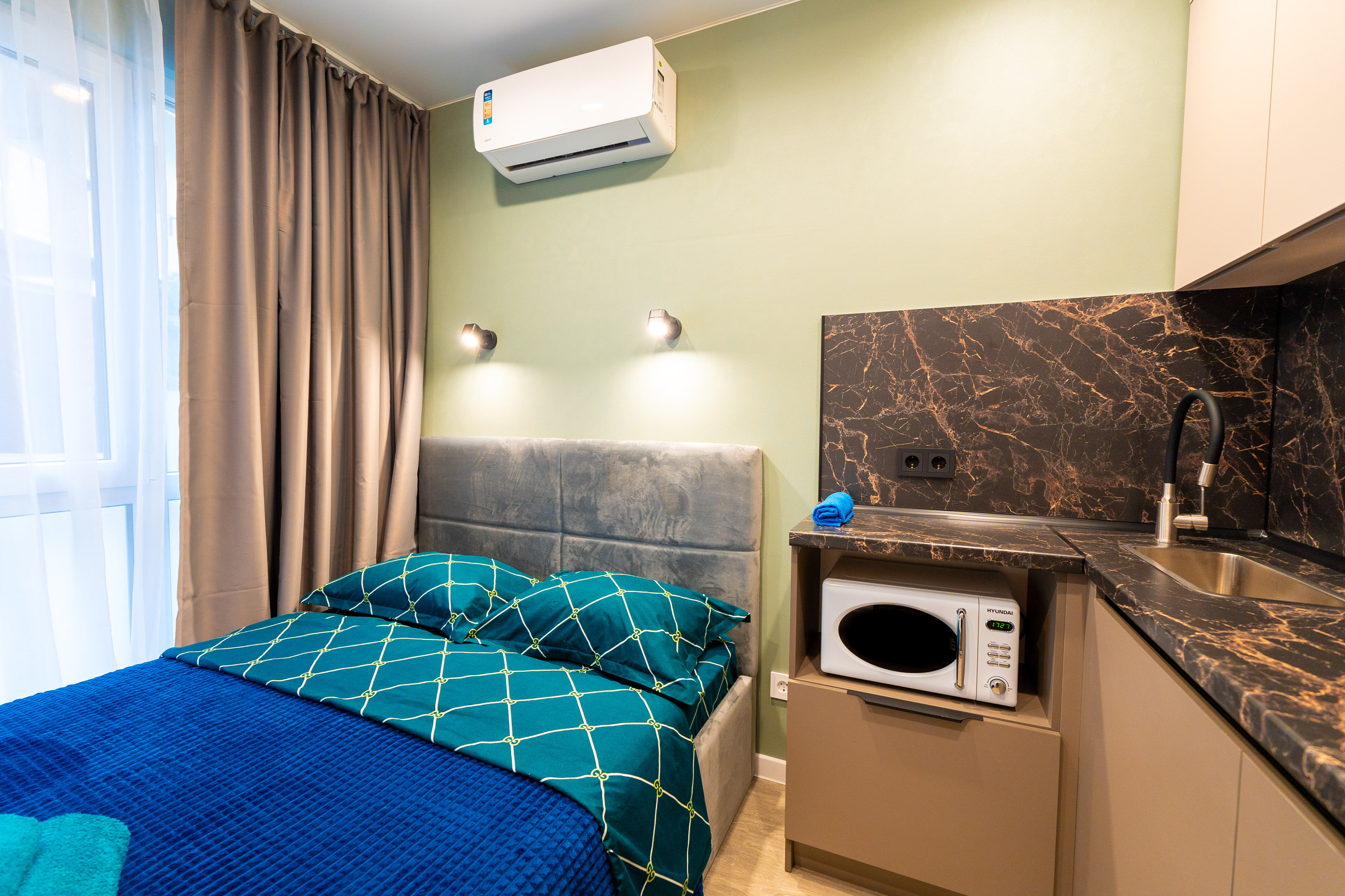 Двухместный номер-студия Делюкс с 1 кроватью