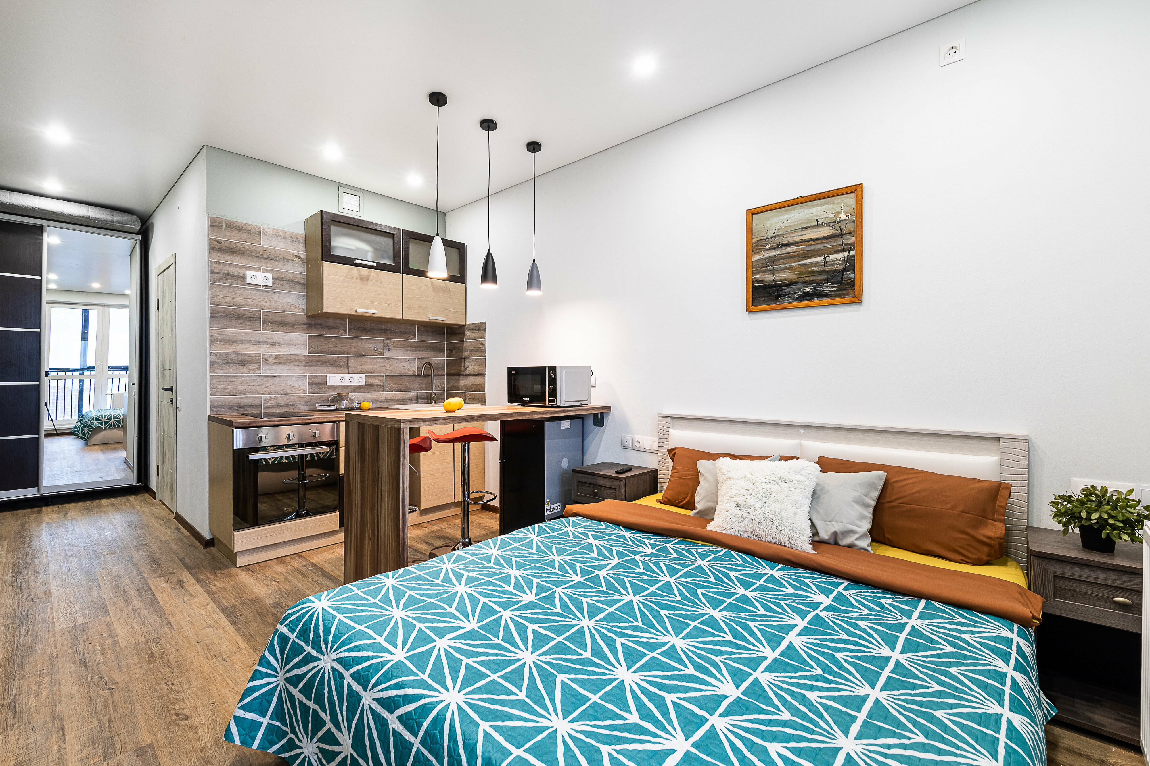 Двухместный номер с 1 кроватью и балконом