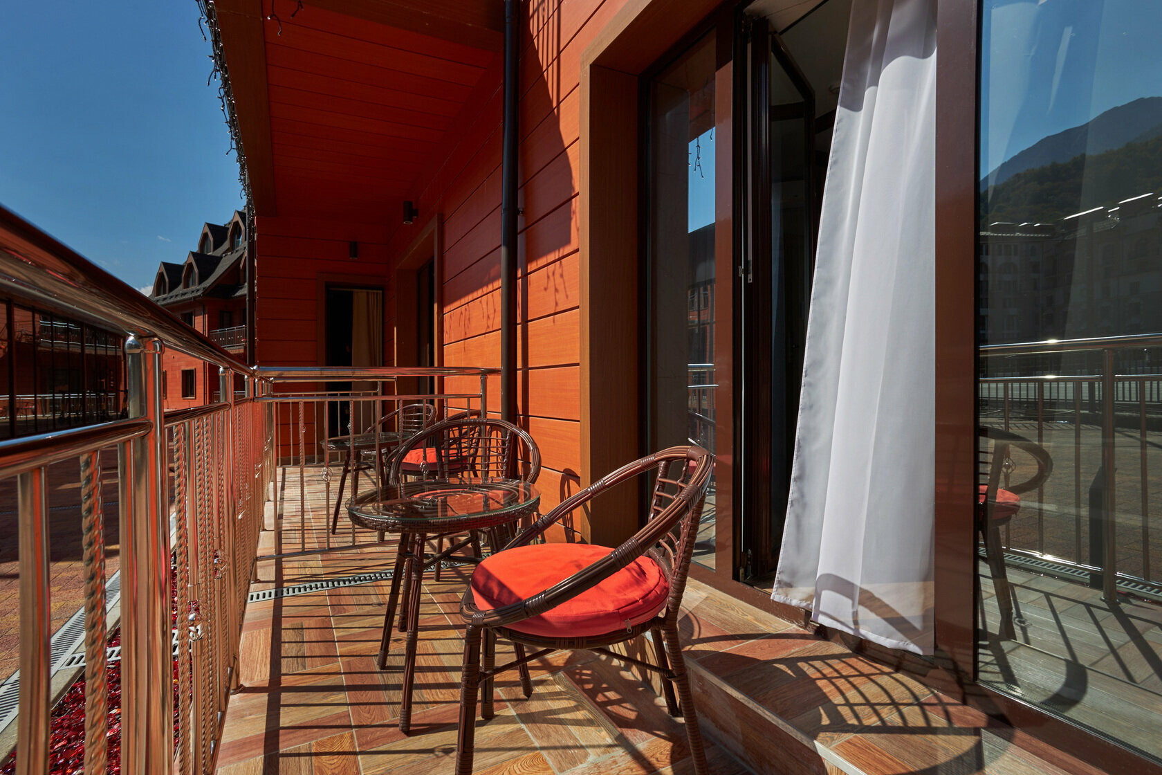 Двухместный номер с 1 кроватью и террасой