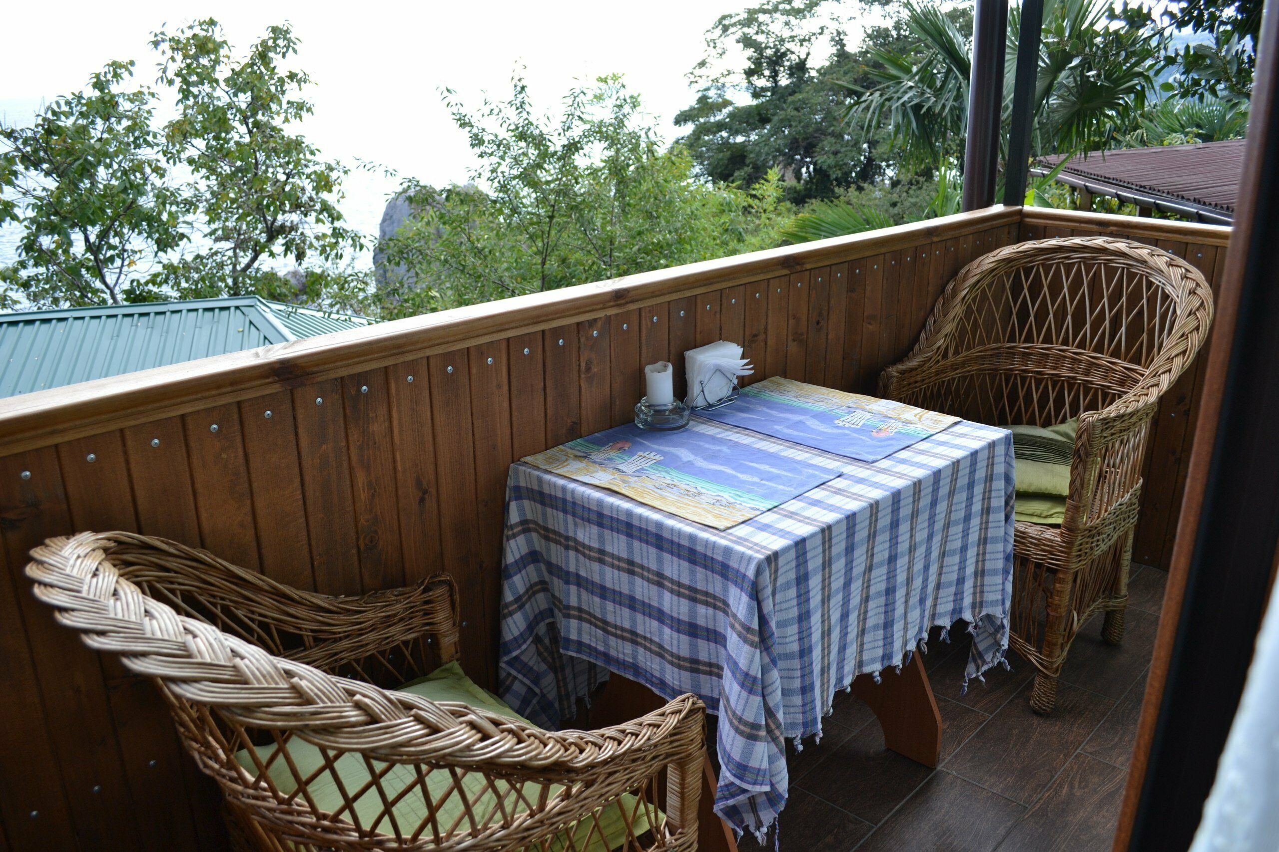 Двухместный номер Делюкс с 1 кроватью и балконом, вид на море