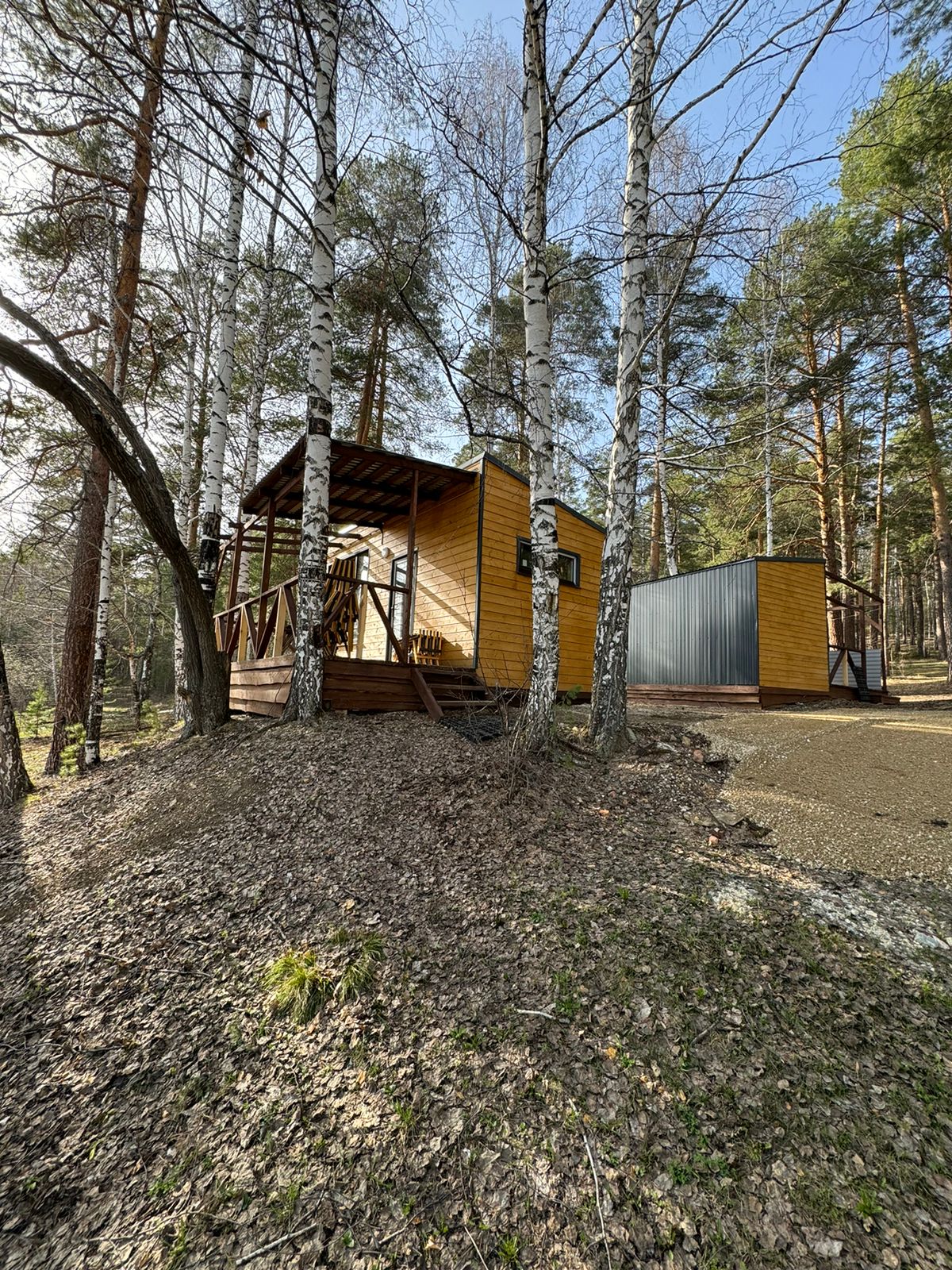 Домик 1 (двухместный номер с 1 кроватью с видом на озеро)