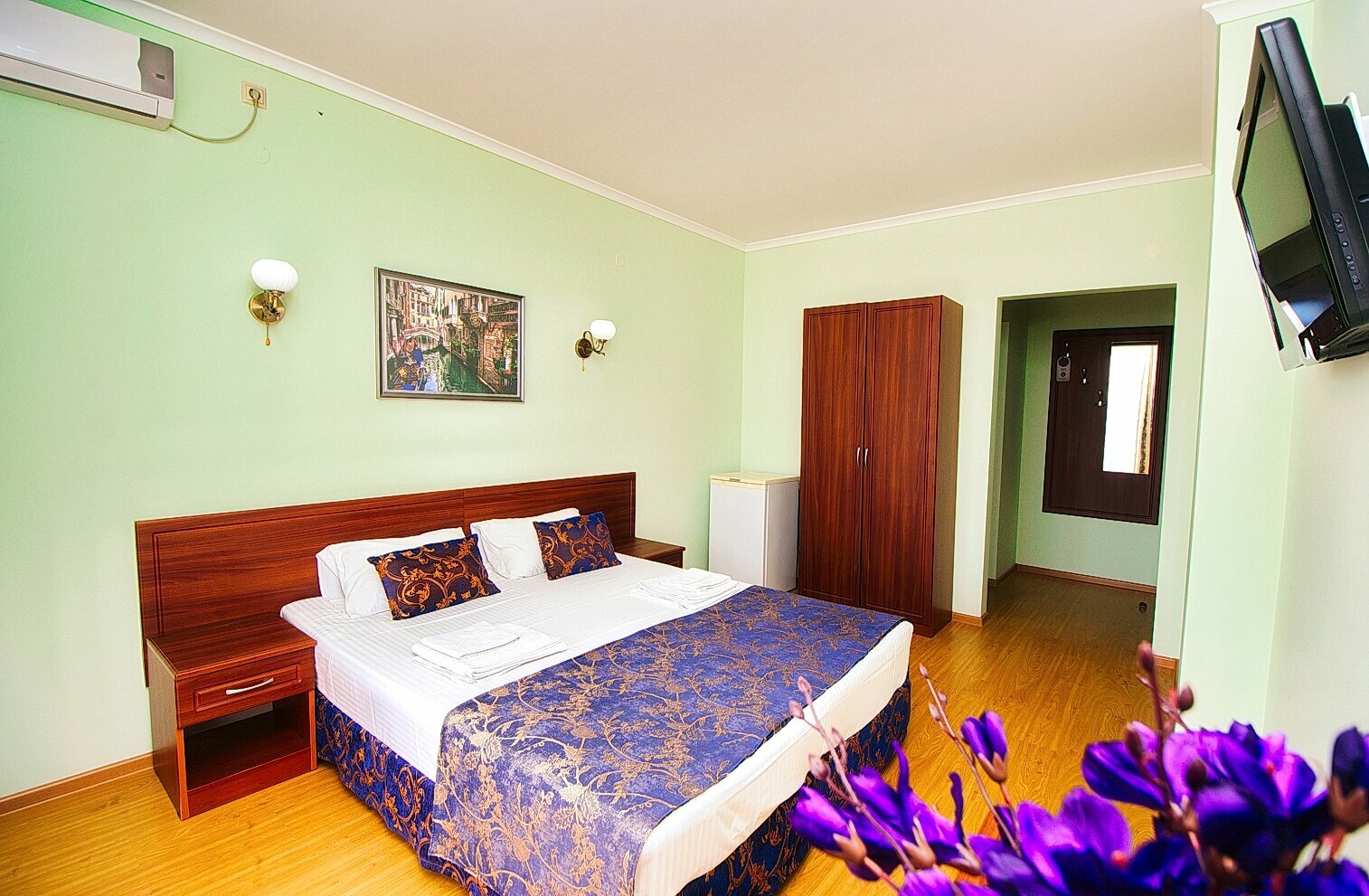 Двухместный номер с 1 кроватью и балконом