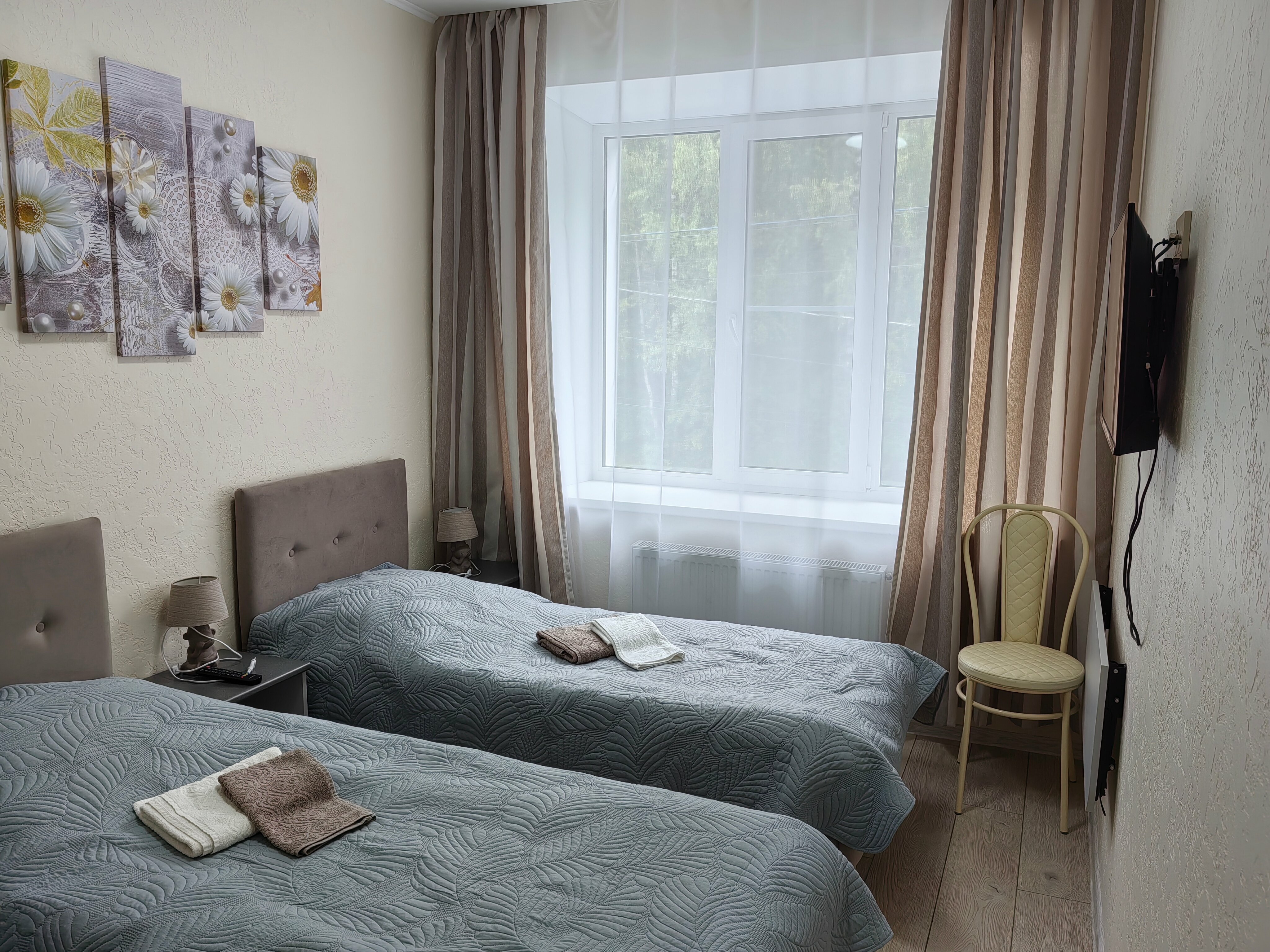 Двухместный номер с 1 кроватью или 2 отдельными кроватями и собственной ванной комнатой