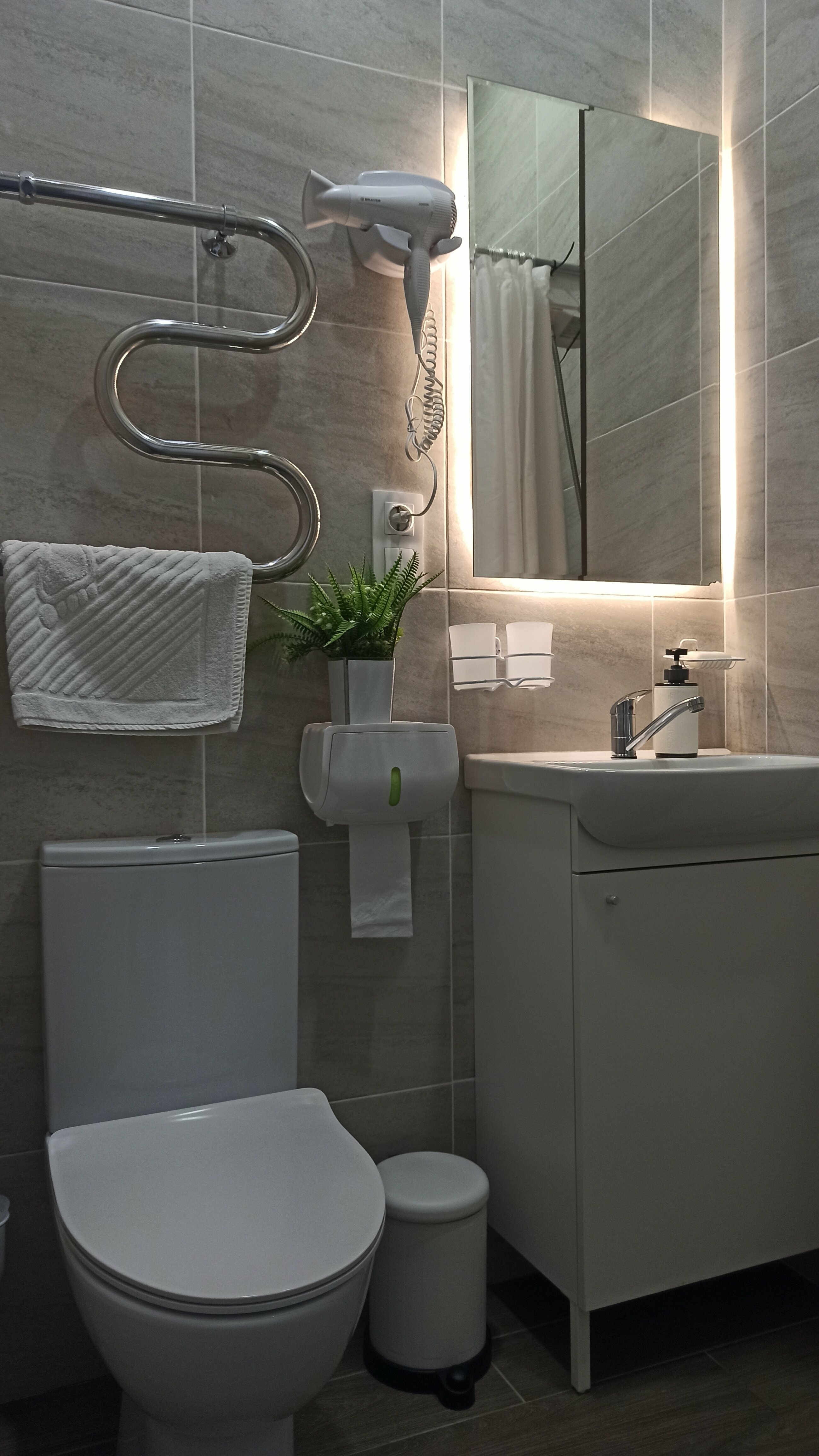 Двухместный номер с 1 кроватью или 2 отдельными кроватями и собственной ванной комнатой