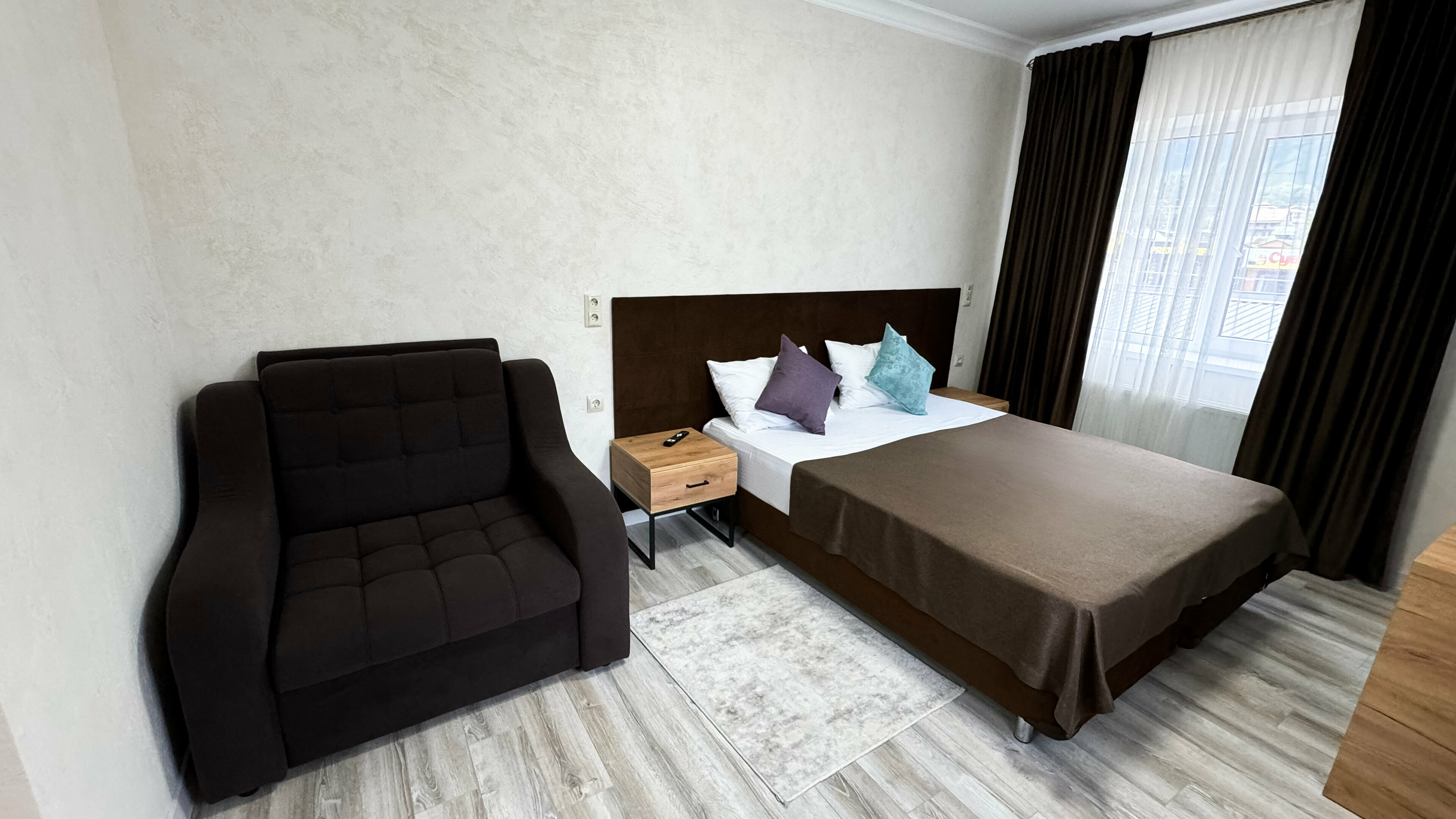 Двухместный номер с 1 кроватью и видом на горы