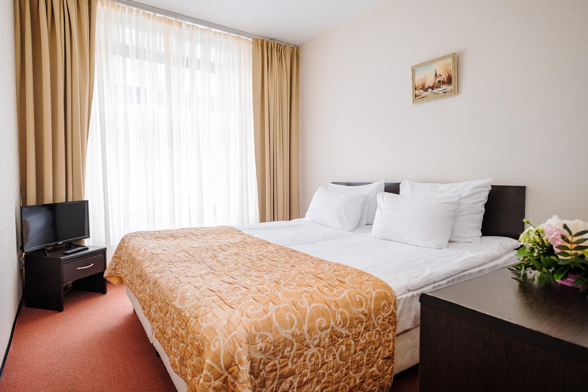 Номер стандарт с 1 двуспальной кроватью