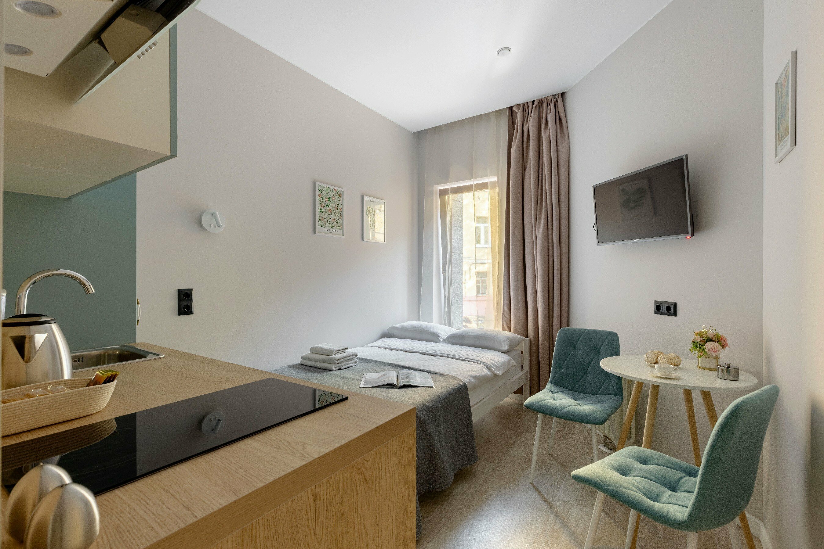 Небольшой двухместный номер с 1 кроватью