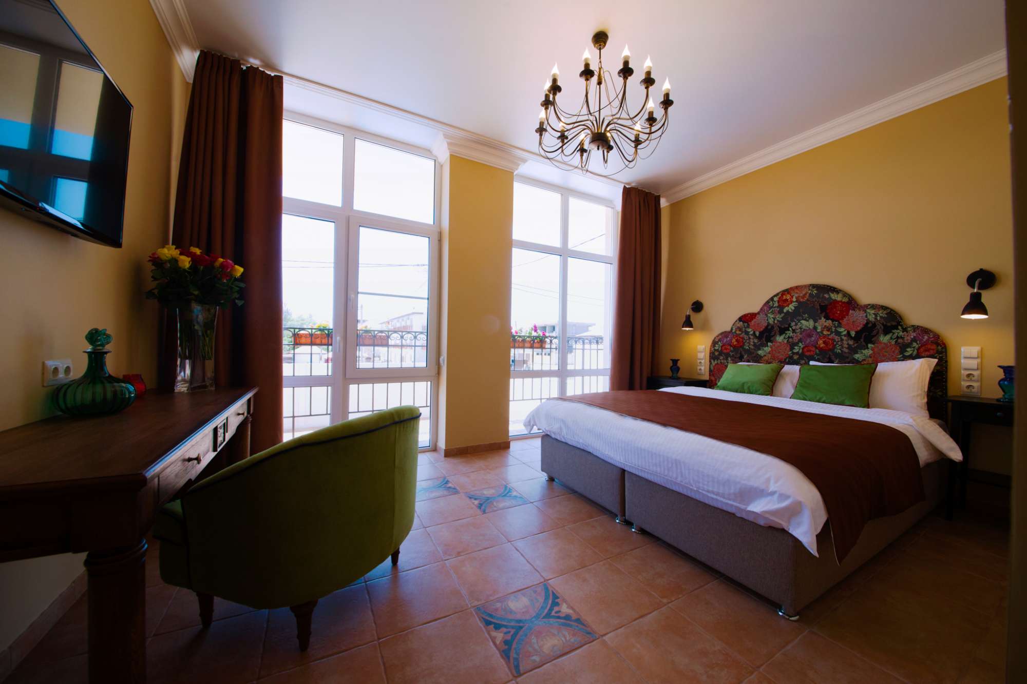 Двухместный номер Делюкс с 1 кроватью и балконом