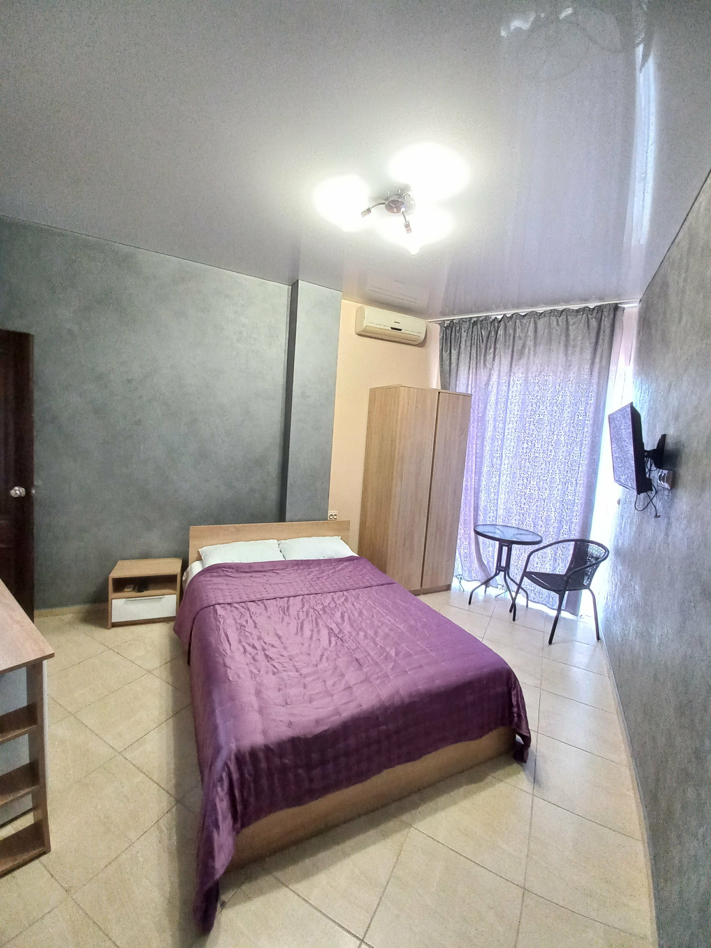 Двухместный номер с 1 кроватью и балконом