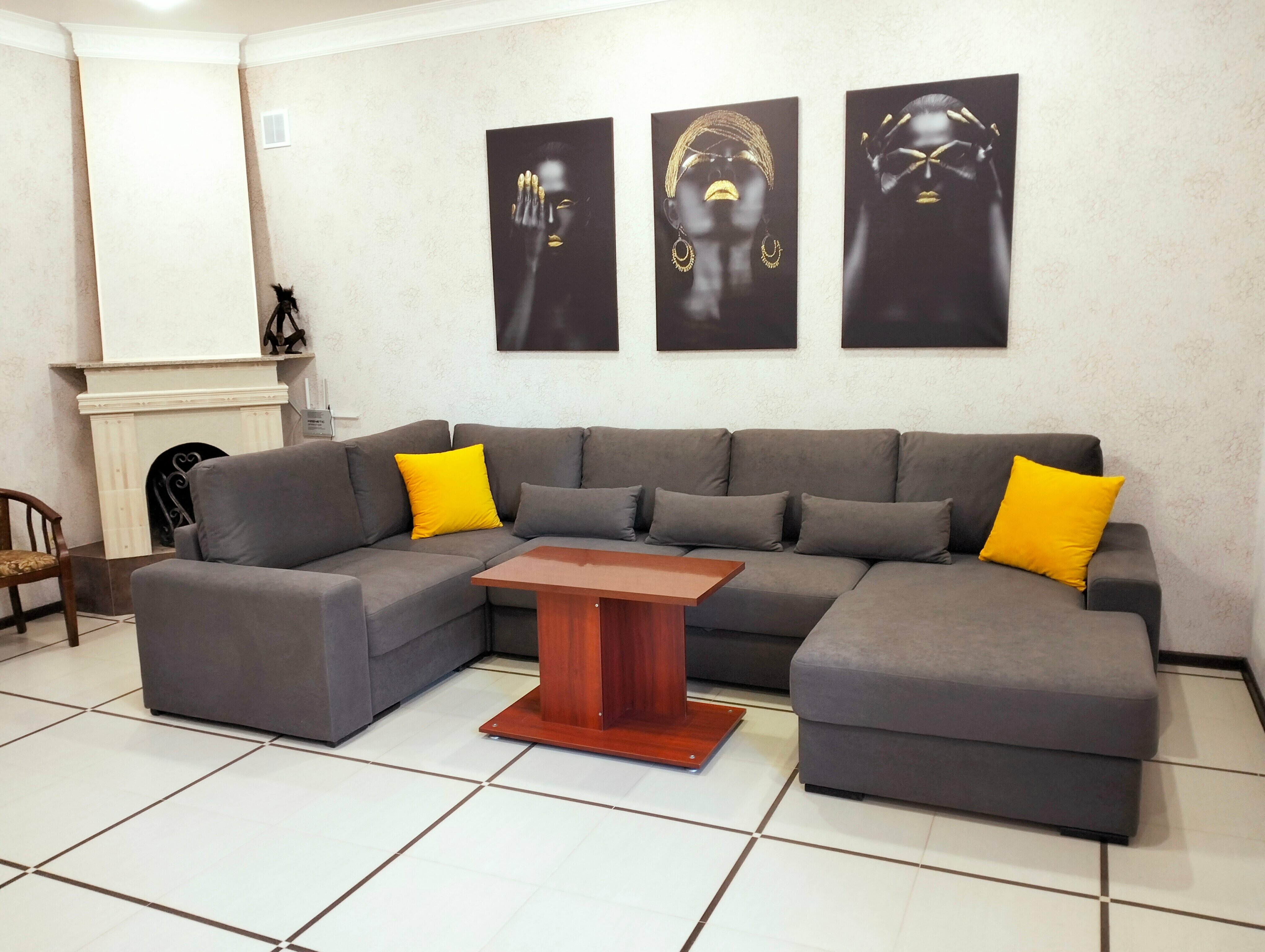 Семейный номер с видом на сад