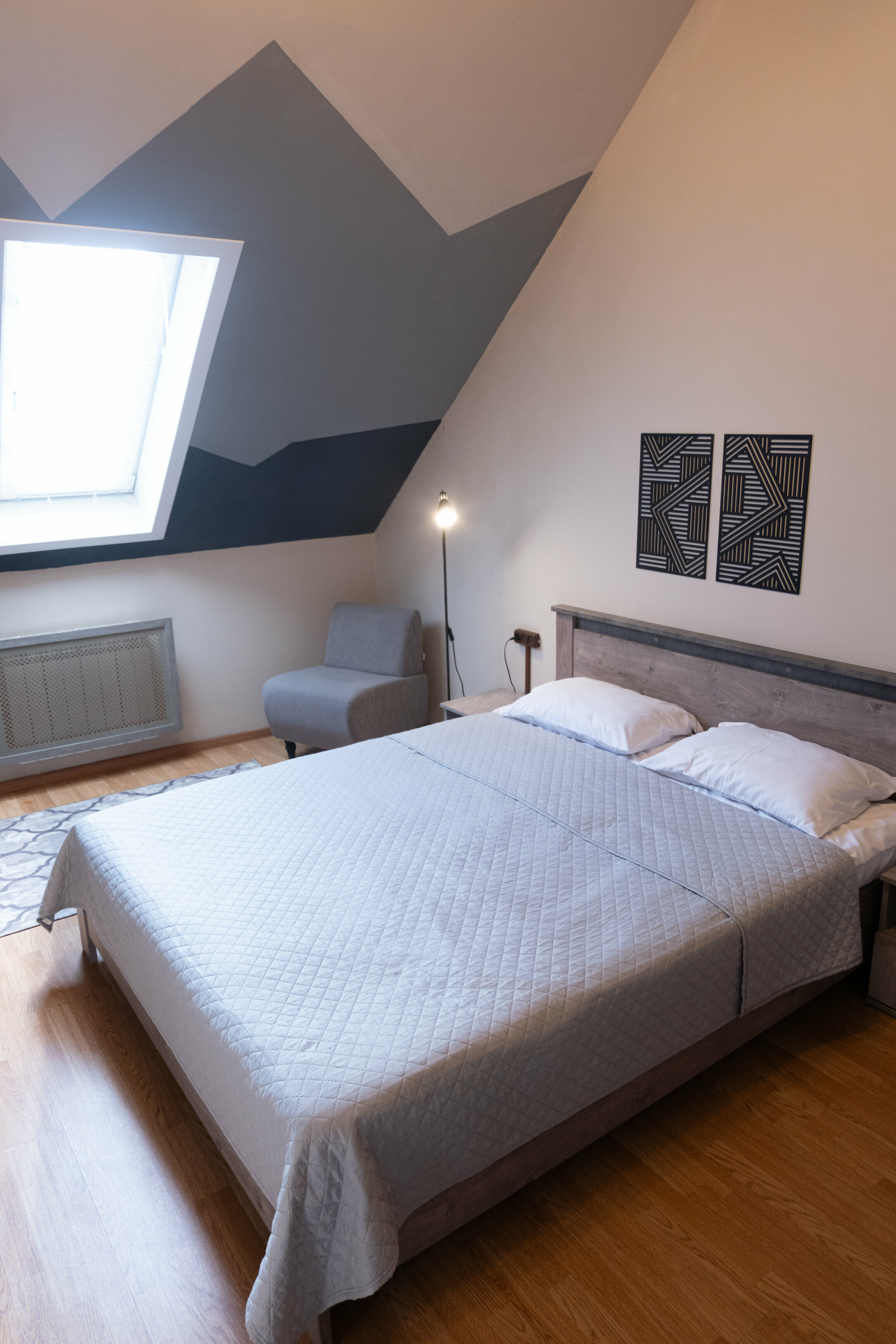 Двухместный номер с 1 кроватью и общей ванной комнатой