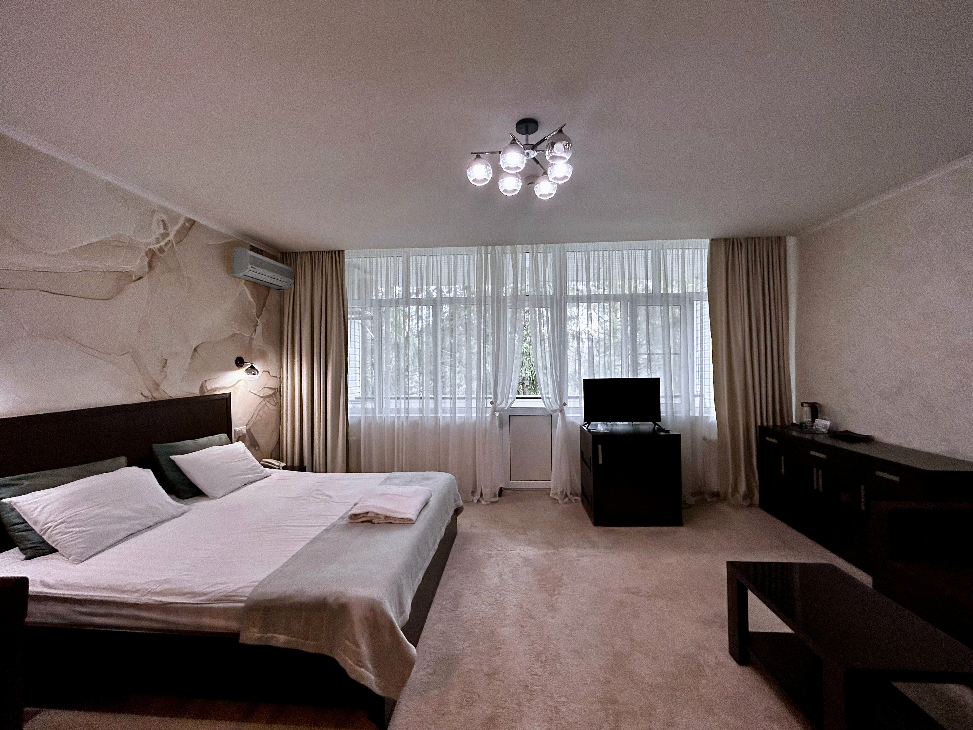 Двухместный номер Делюкс с 1 кроватью и балконом