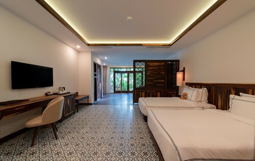 Номер «Премиум», Несколько кроватей, с частичным видом на океан (Semi Twin Bed) в Alibu Resort Nha Trang