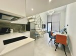 Дизайнерские двухуровневые апартаменты LS-WHITE SAND песочных оттенков в Алуште в Апарт-отель Стиль Жизни