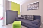 Студия, терраса, вид на бассейн в Bretia apartments & more