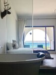 Двухместный номер «Делюкс» с 1 двуспальной кроватью, вид на океан в Mini Summer Hostel