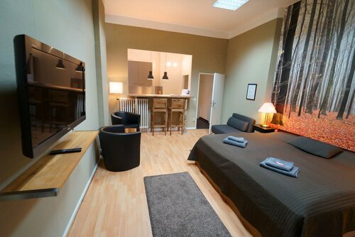 Улучшенные апартаменты в Planet Berlin City Apartments