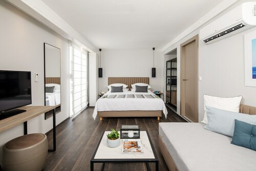 Двухместный номер «Делюкс» с 1 двуспальной кроватью, балкон в Gava Waterman Milna Resort