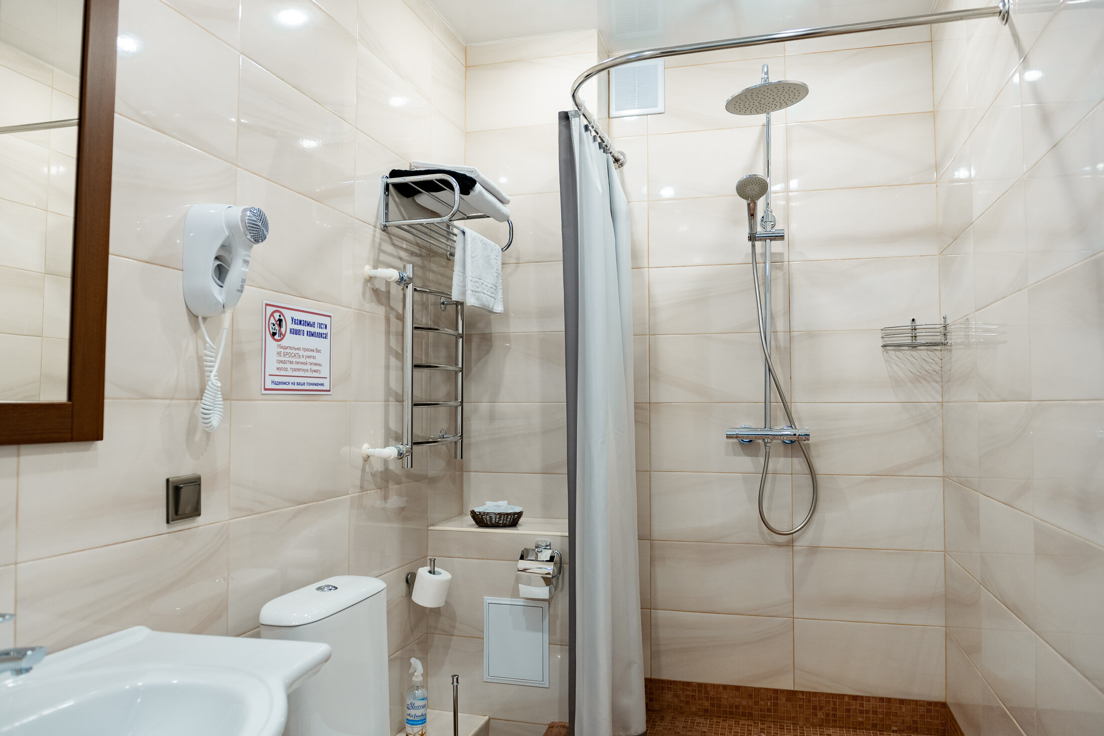 Двухместный номер с 1 кроватью и балконом