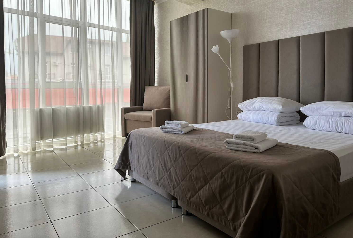 Двухместный номер с 1 кроватью и балконом