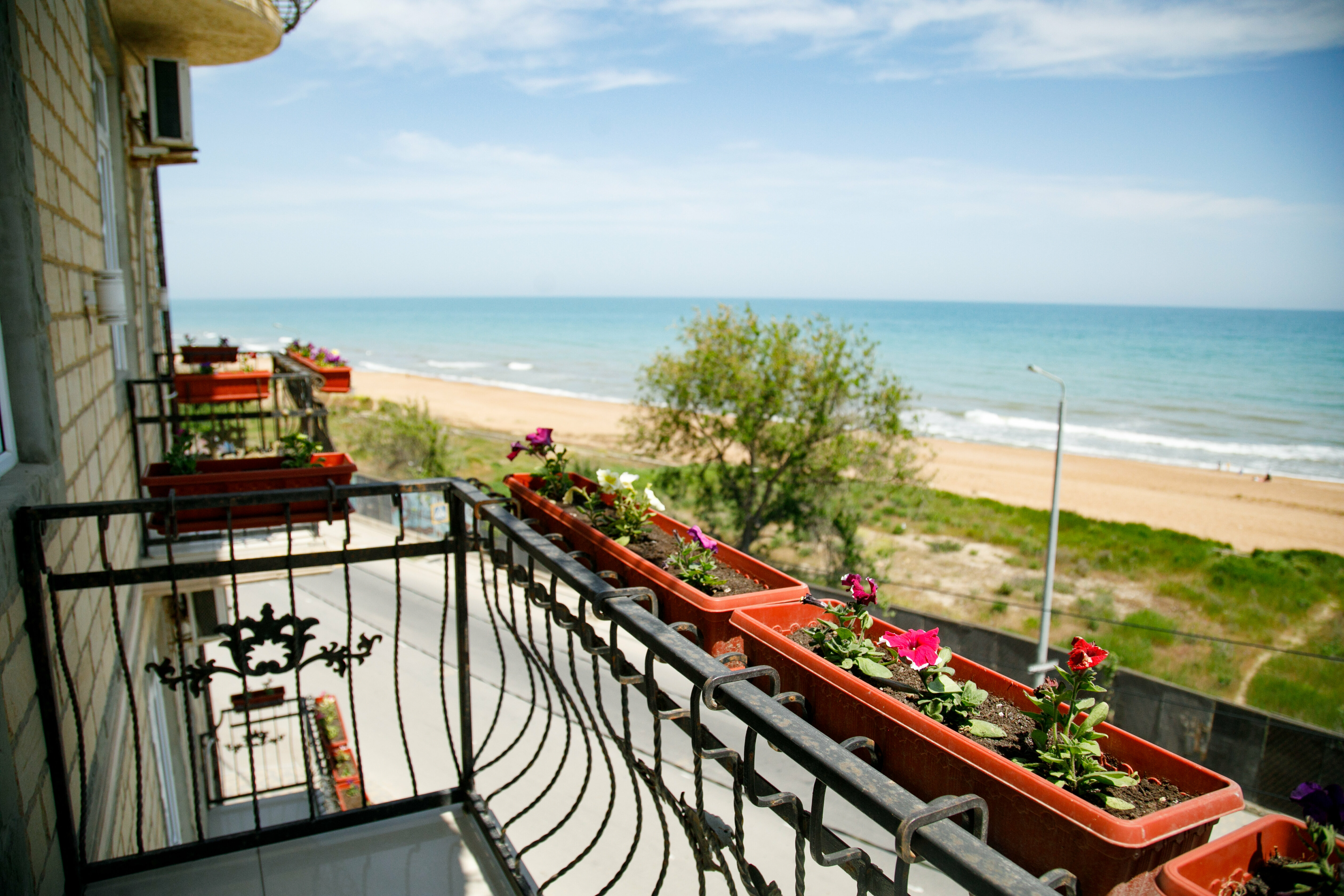 Двухместный номер с 1 кроватью и балконом, вид на море