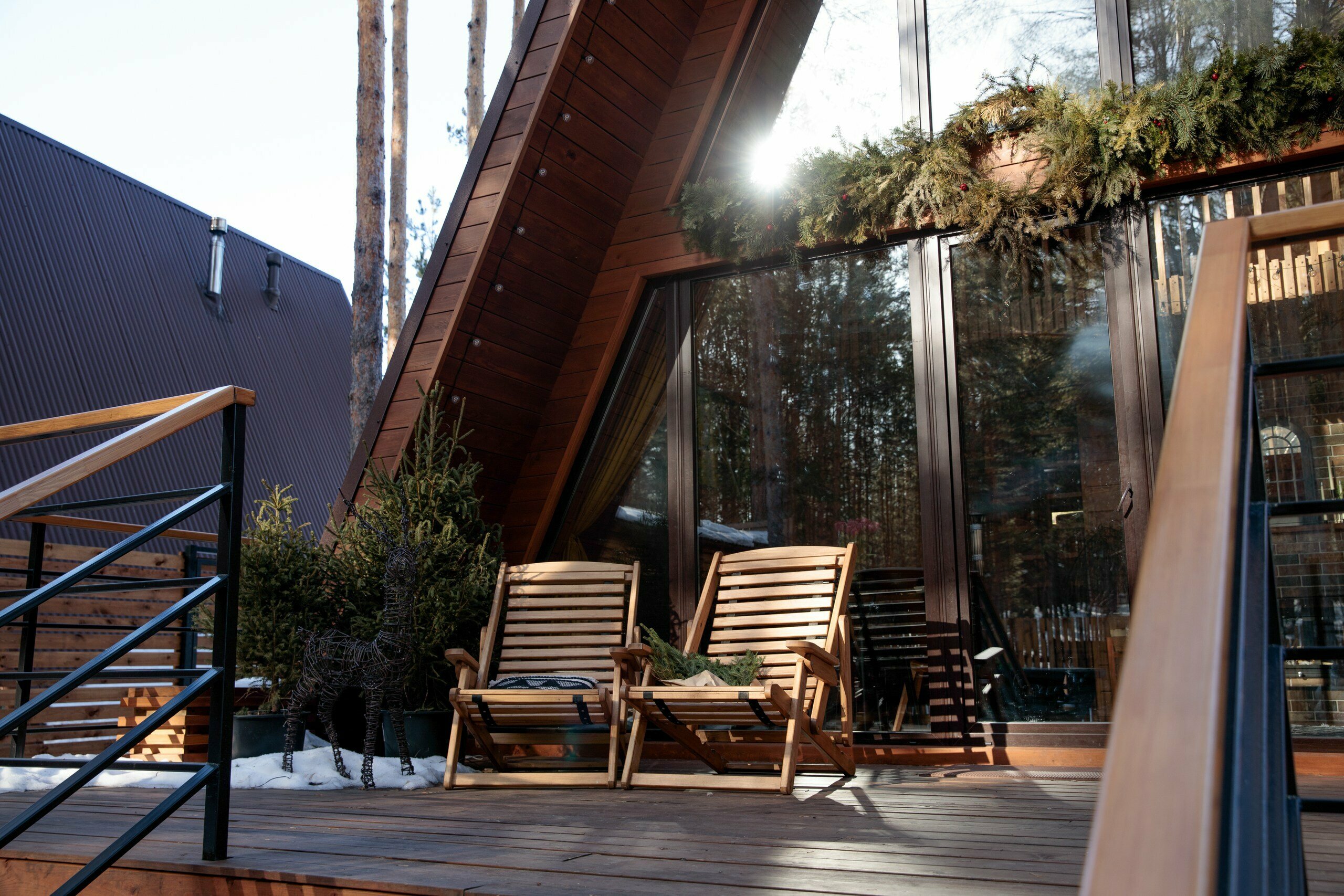 Дом с камином и баней