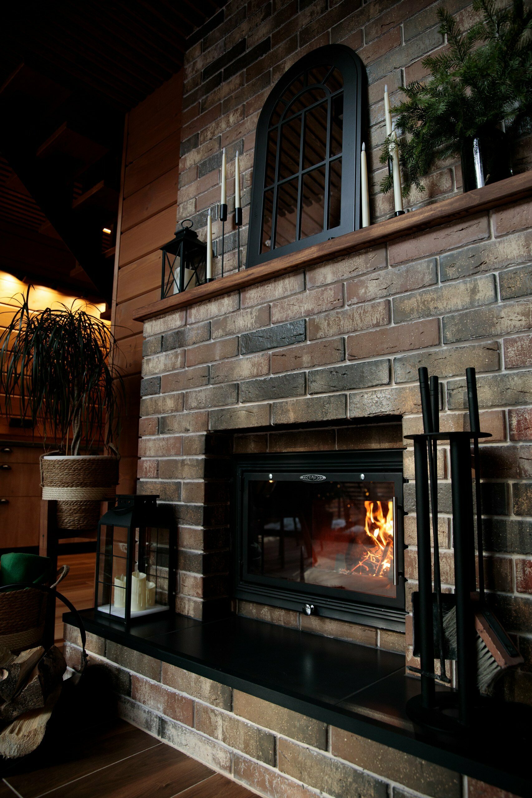 Дом с камином и баней