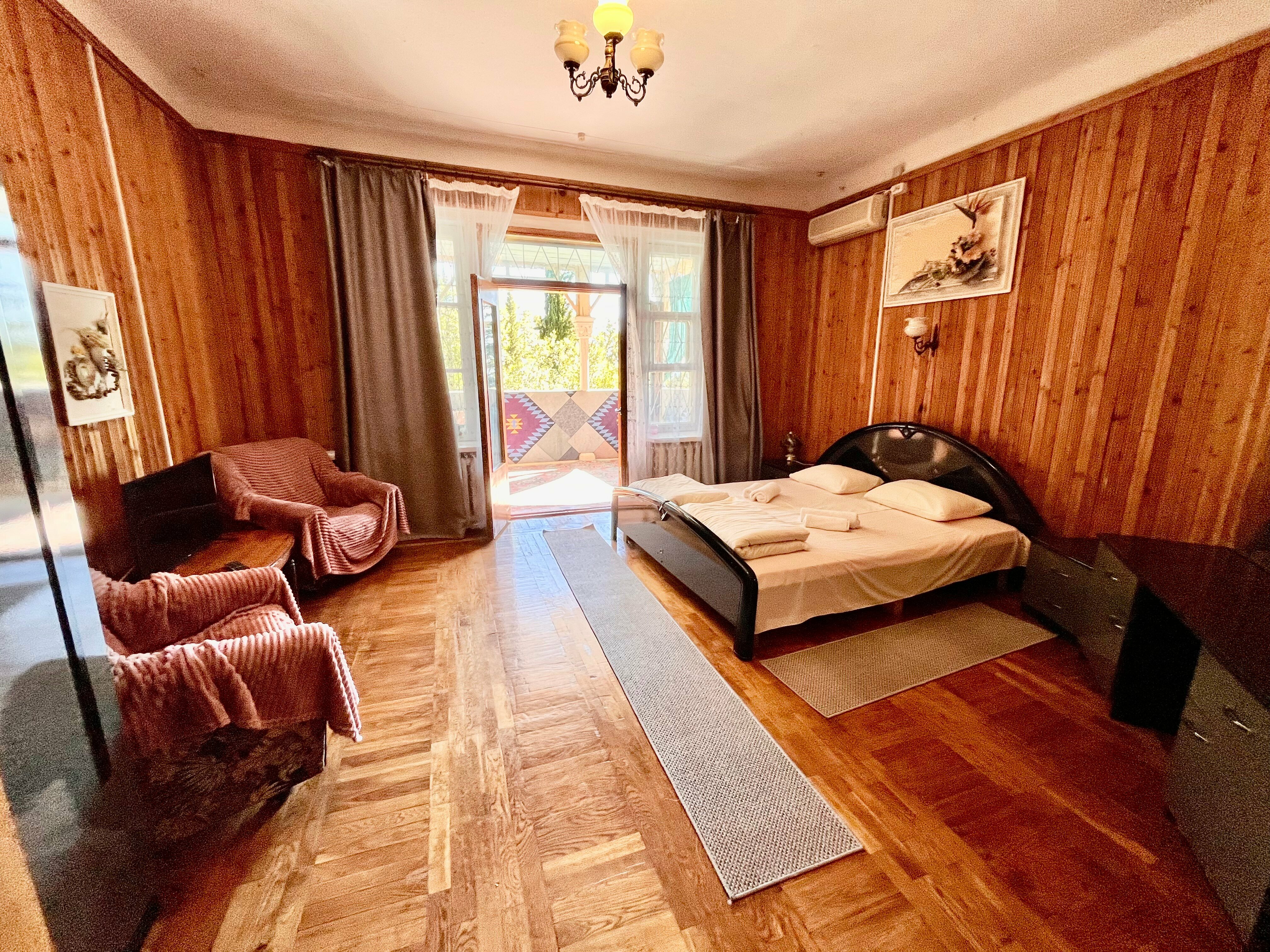 Двухместный номер с 1 кроватью и террасой