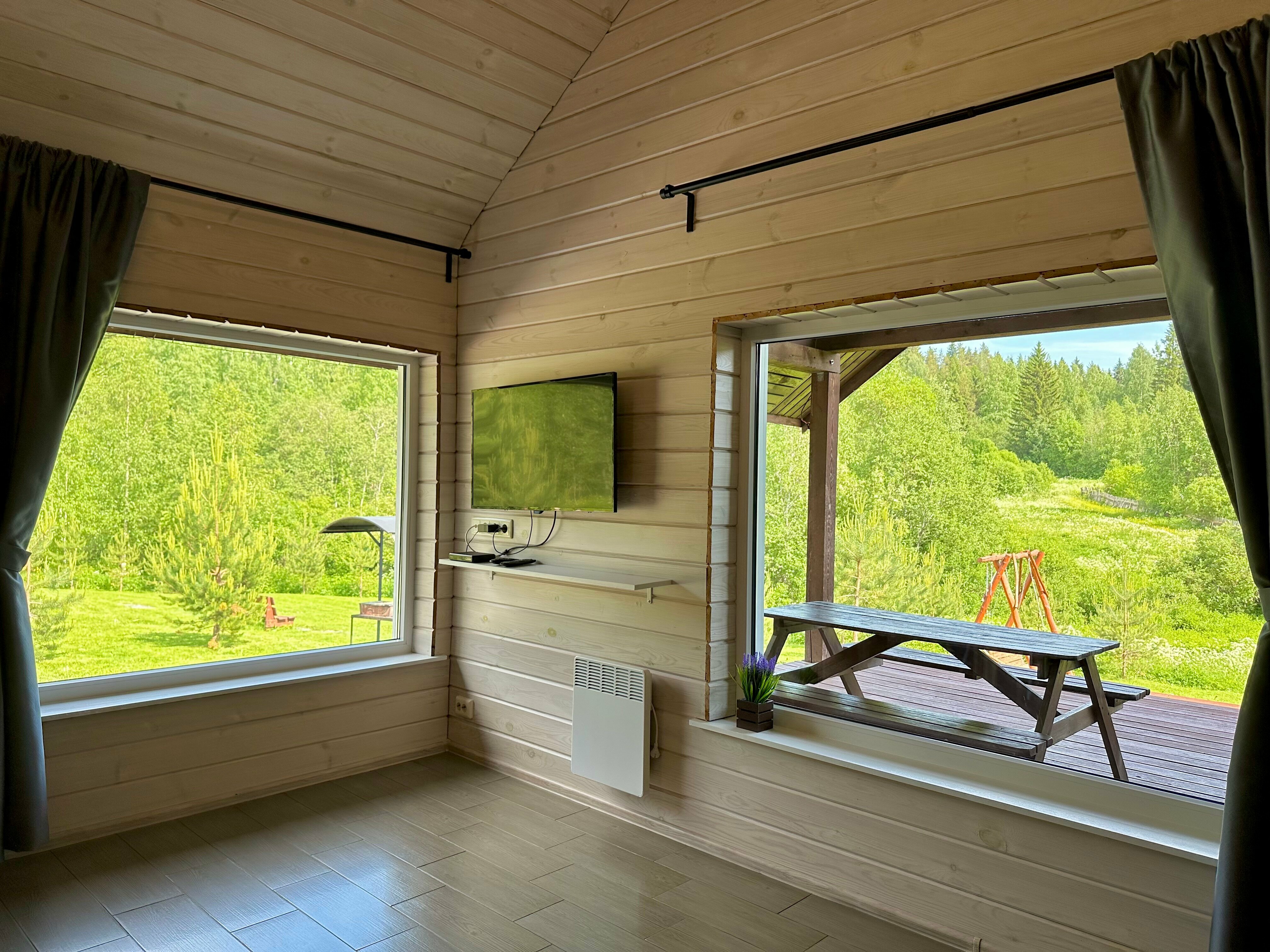 Коттедж с 3 спальнями, с сауной, на 6(+2) чел.