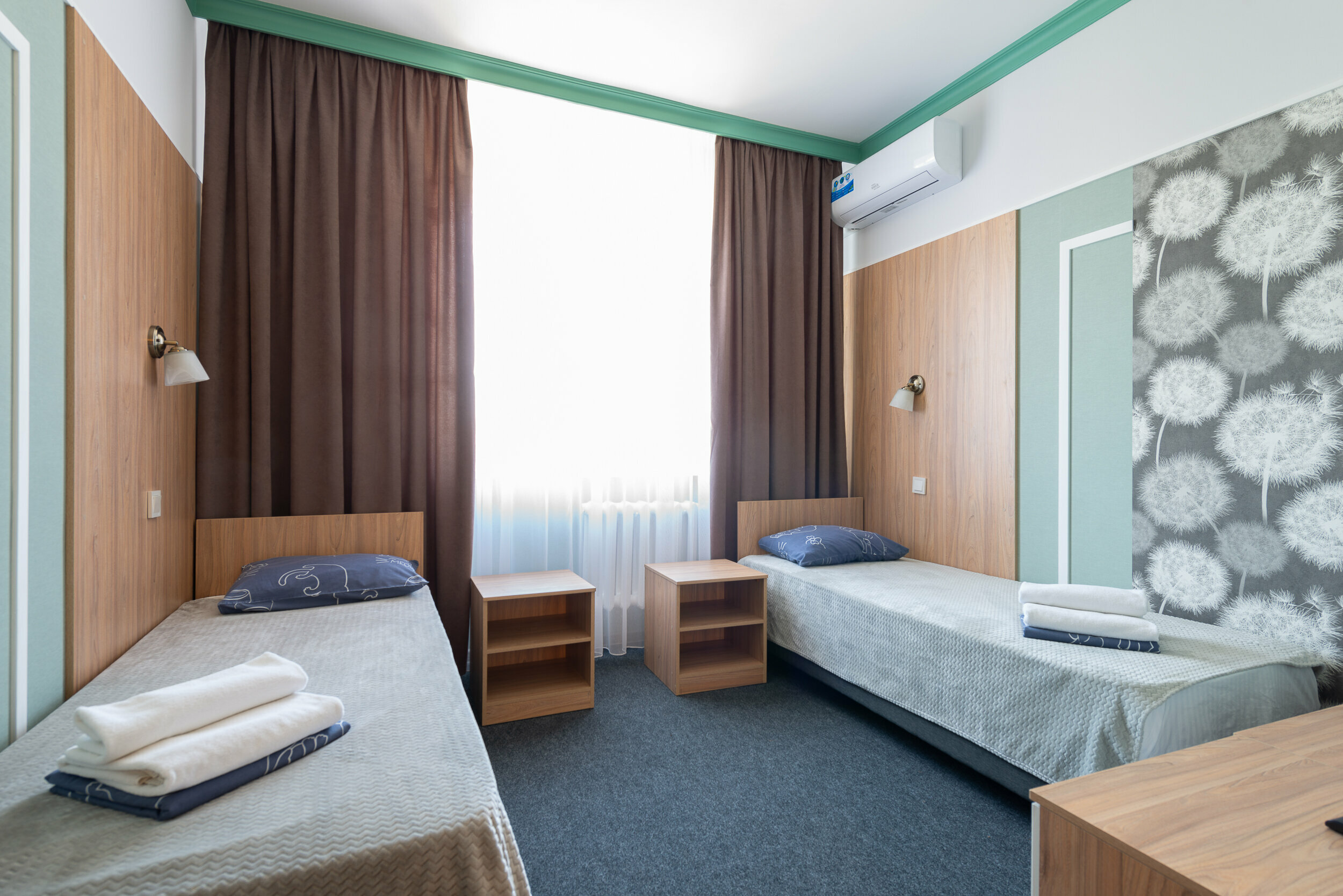 Двухместный номер с 2 отдельными кроватями и душем