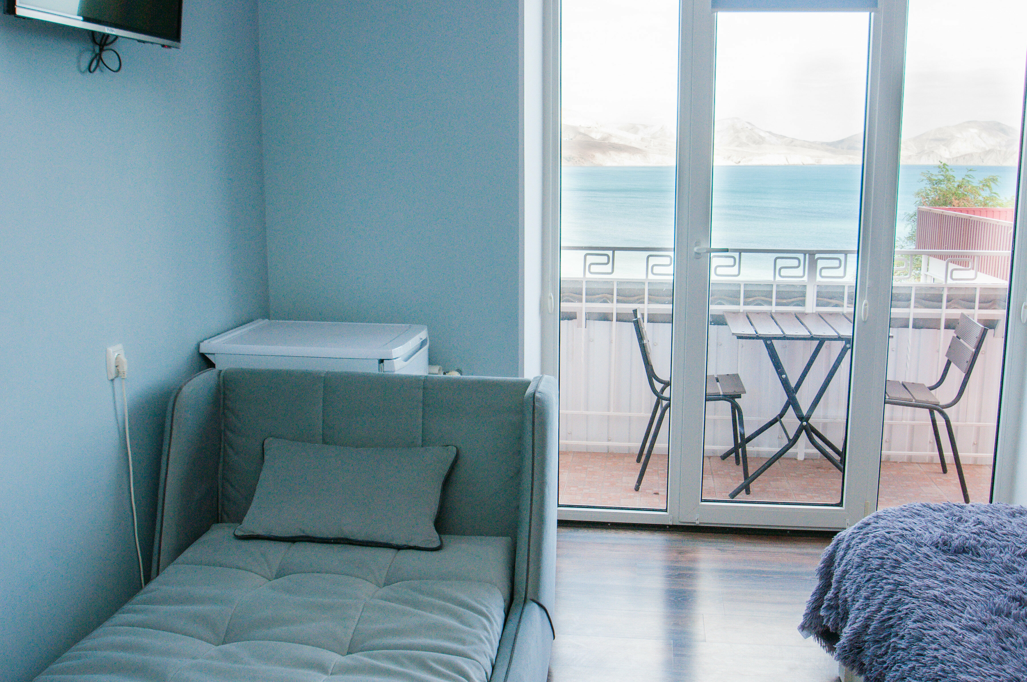 Двухместный номер Делюкс с 1 кроватью и балконом, вид на море