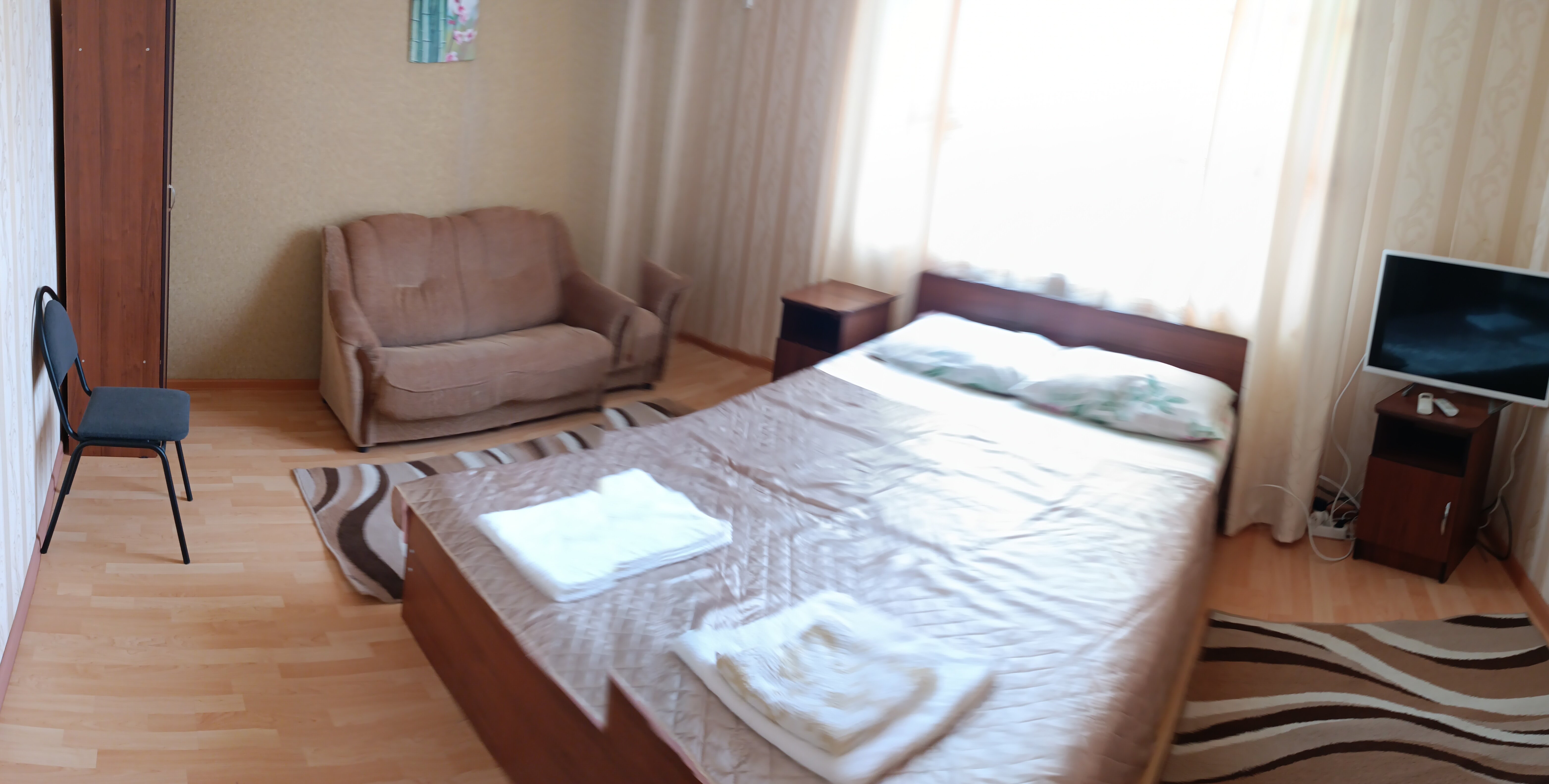 Четырехместный номер с видом на сад