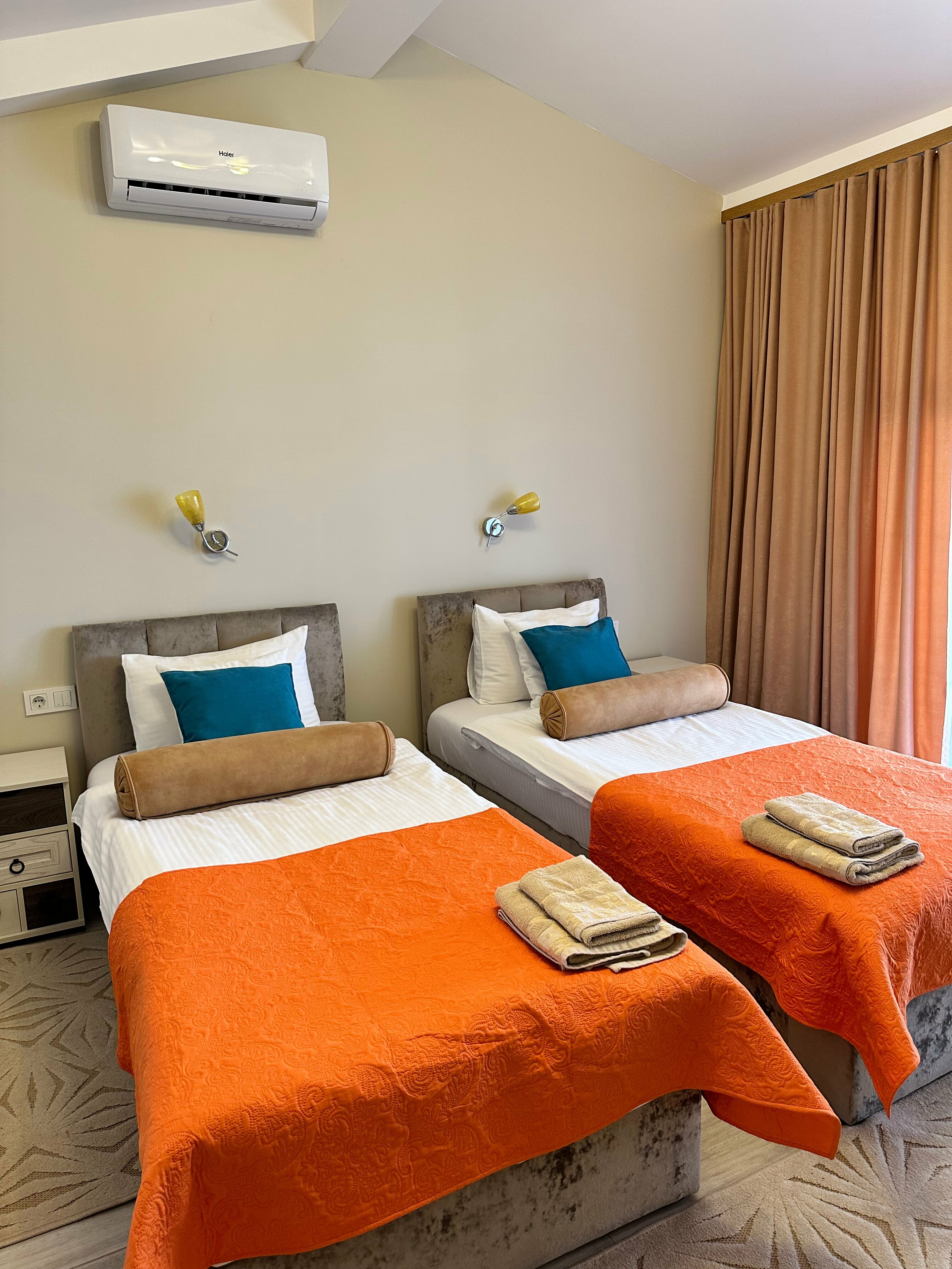 Двухместный номер с 1 кроватью или 2 отдельными кроватями, вид на море