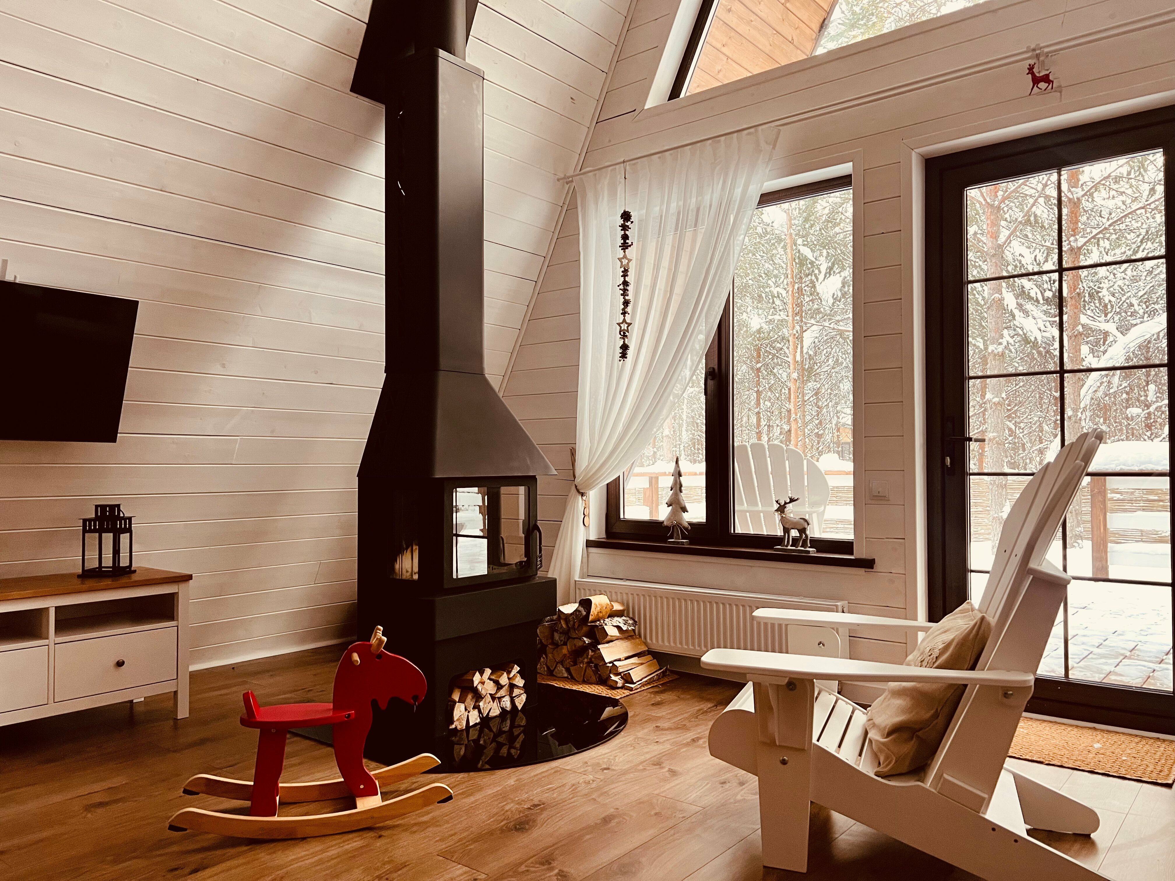 Шале №3 - с баварским камином, баней, зоной барбекю и костровой чашей