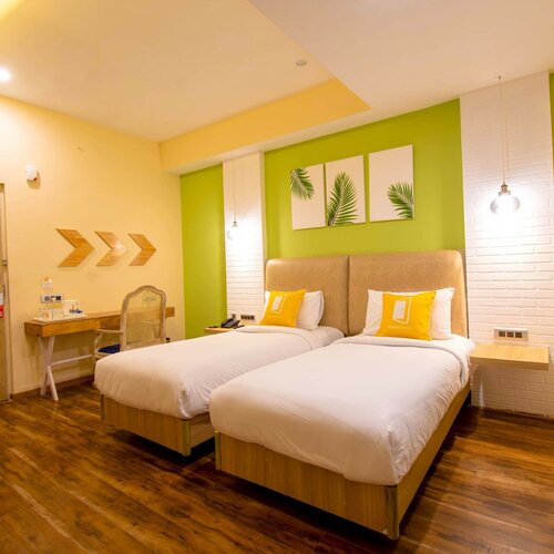 Стандартный двухместный номер с 2 односпальными кроватями в Bloom Hotel - Gachibowli