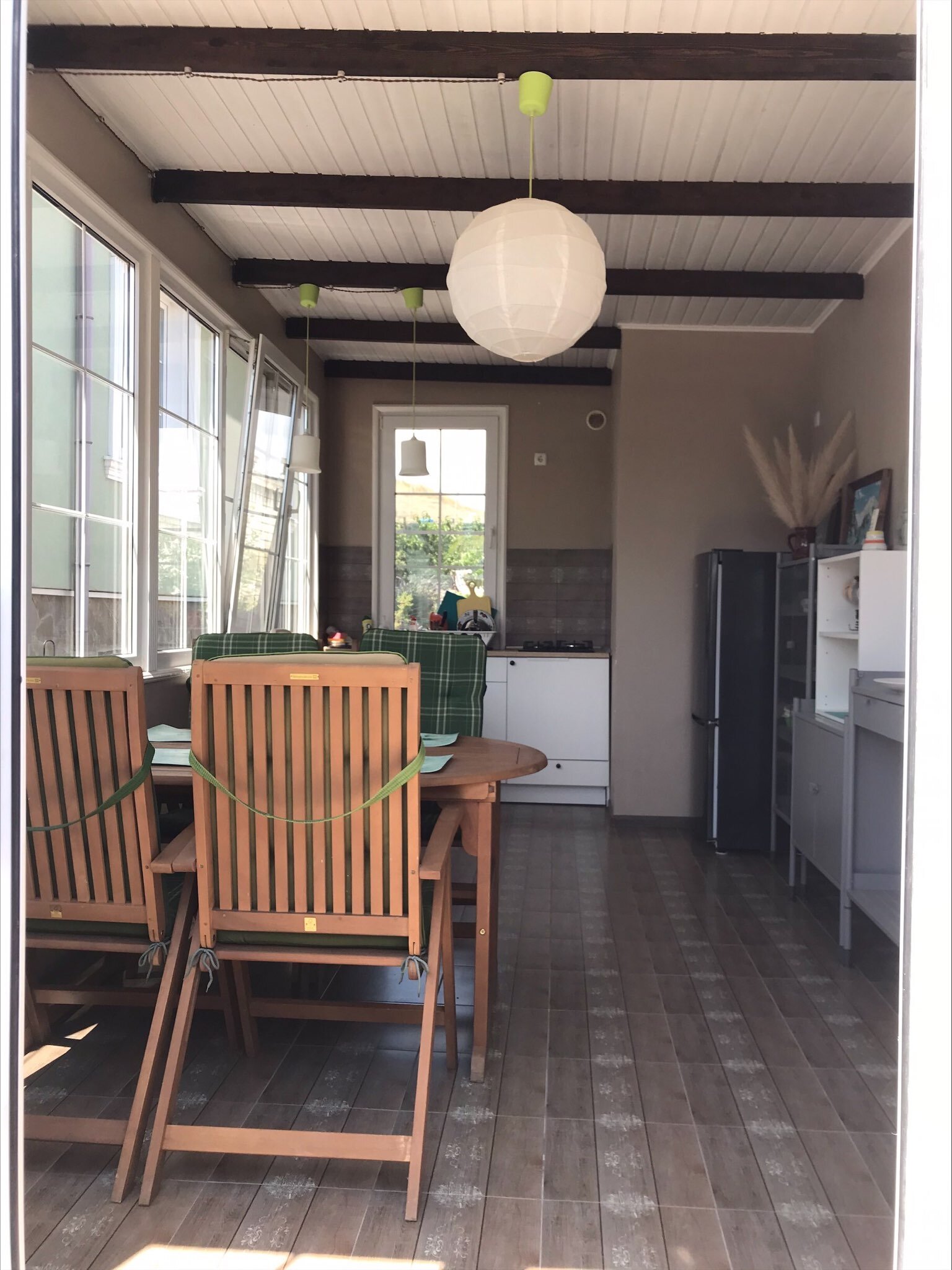 Трехместный номер с террасой