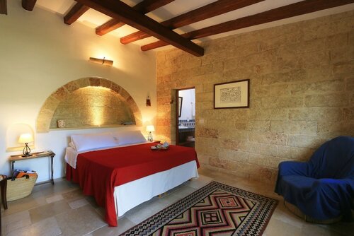 Двухместный номер «Делюкс» с 1 или 2 кроватями, 1 двуспальная кровать «Кинг-сайз», патио в BioMasseria Santa Lucia