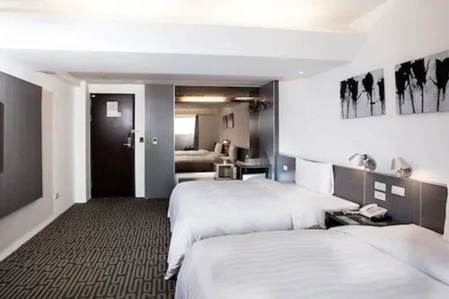 Двухместный бизнес-номер с 2 односпальными кроватями (Actual room may vary from the photos) в Hotel Hi Xinmin