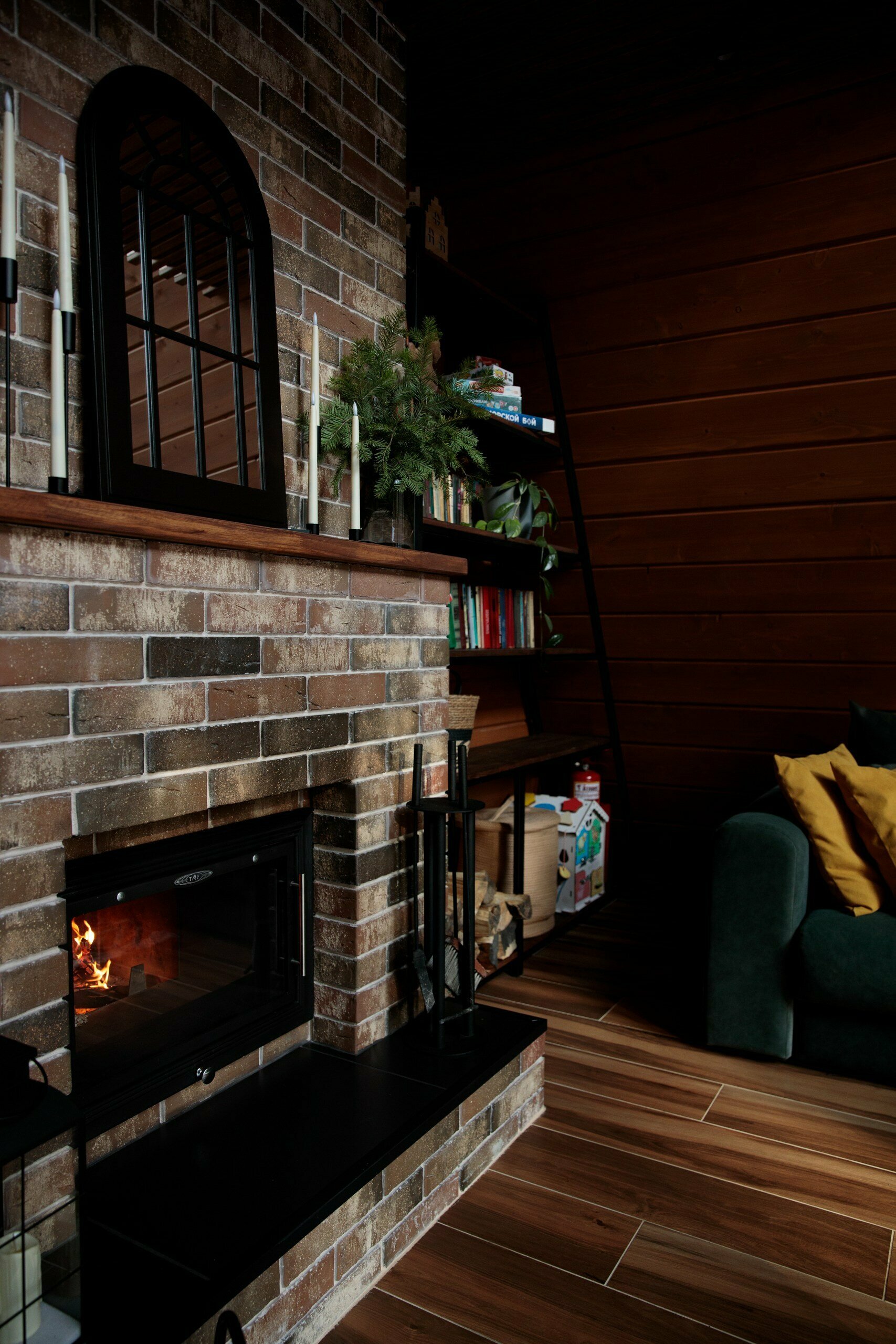 Дом с камином и баней