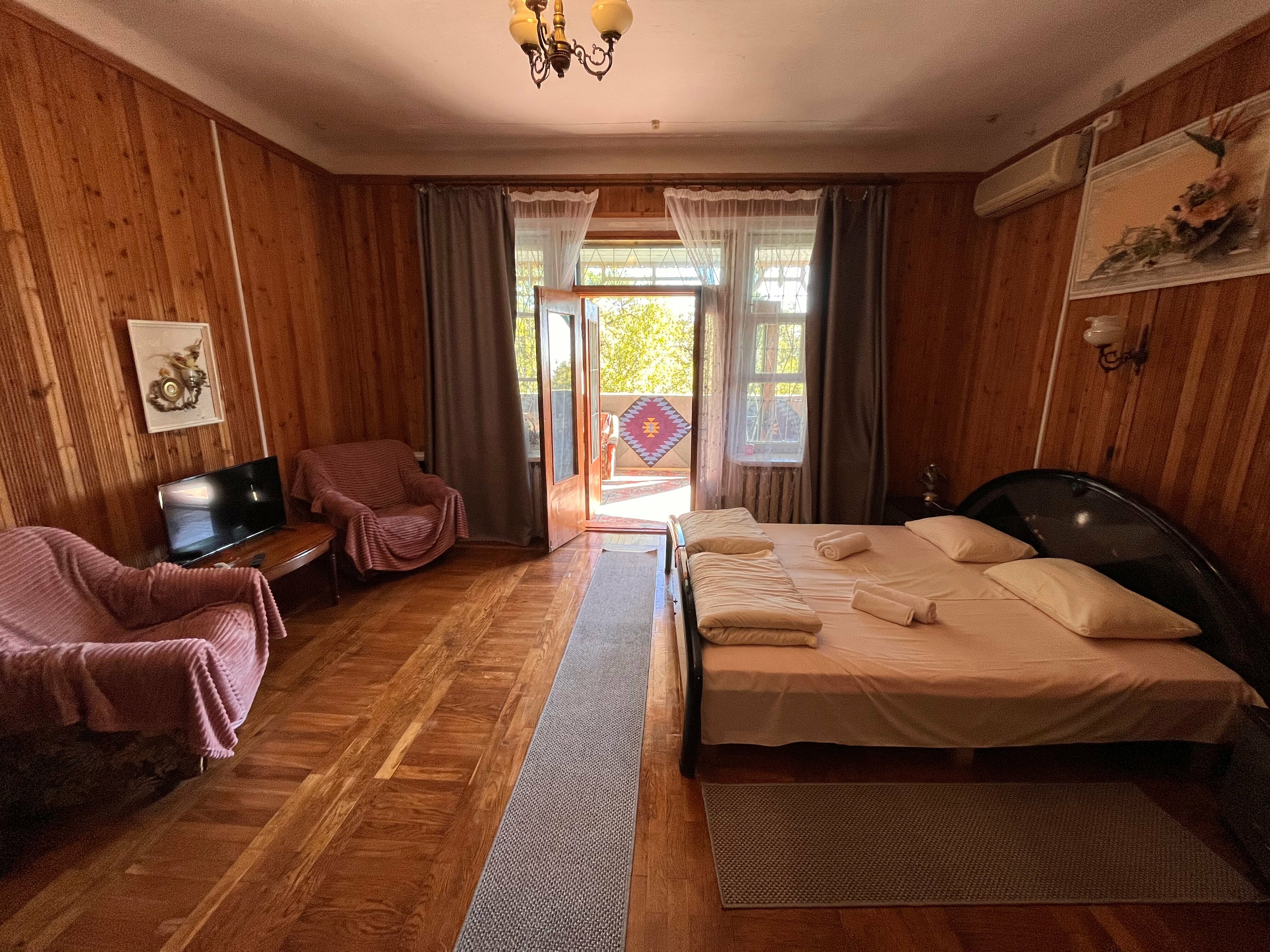 Двухместный номер с 1 кроватью и террасой