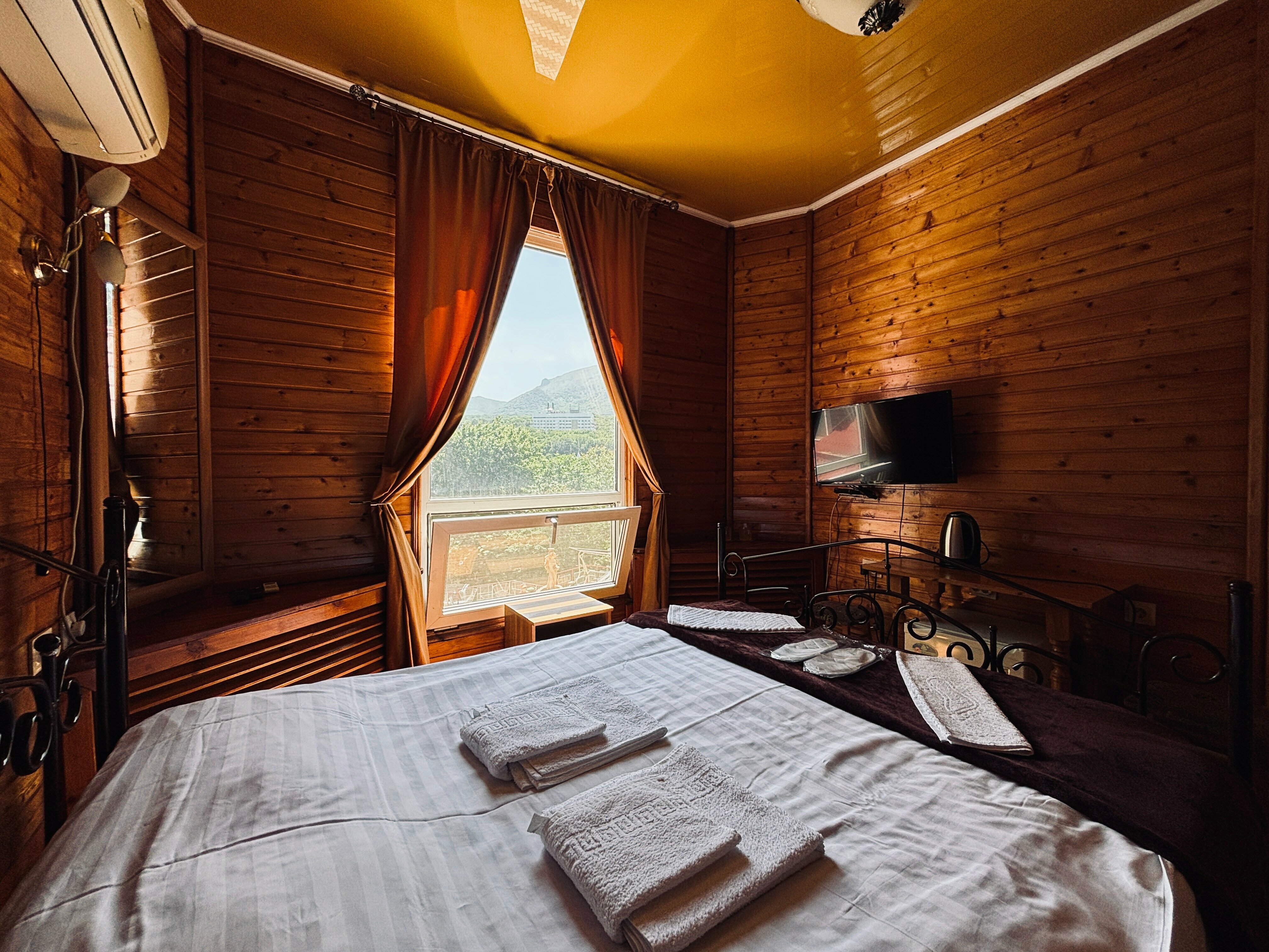 Двухместный номер с 1 кроватью и видом на горы